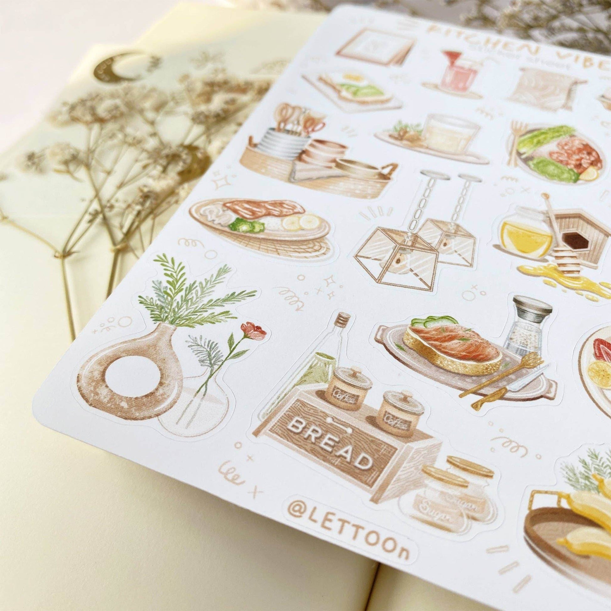 LETTOOn - Stickervel - Keuken Sfeer - The Dreamer's Bookshop.
