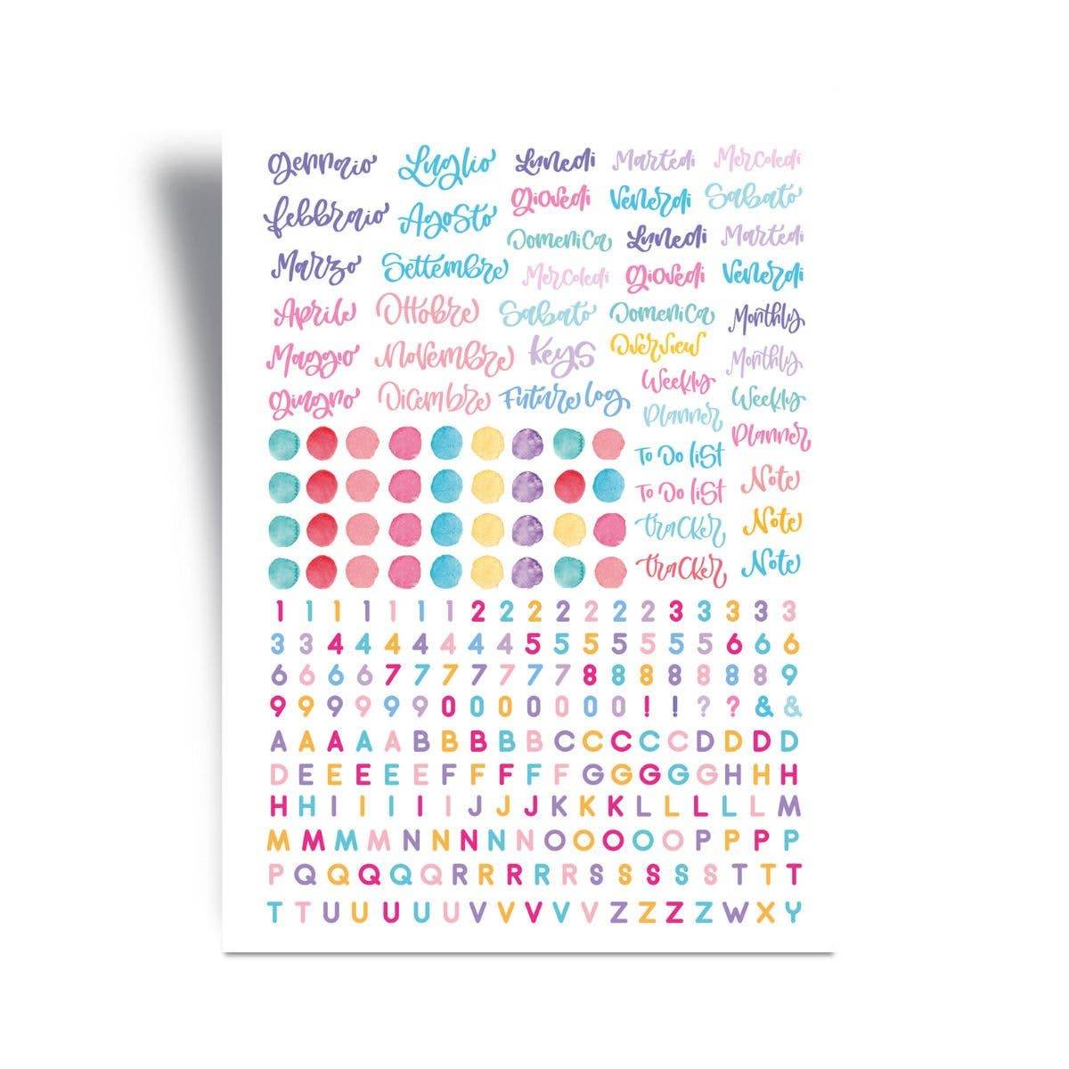 Very Wonder di Chiara Veri - Washi-stickers - Bullet Journal Essentials - The Dreamer's Bookshop.