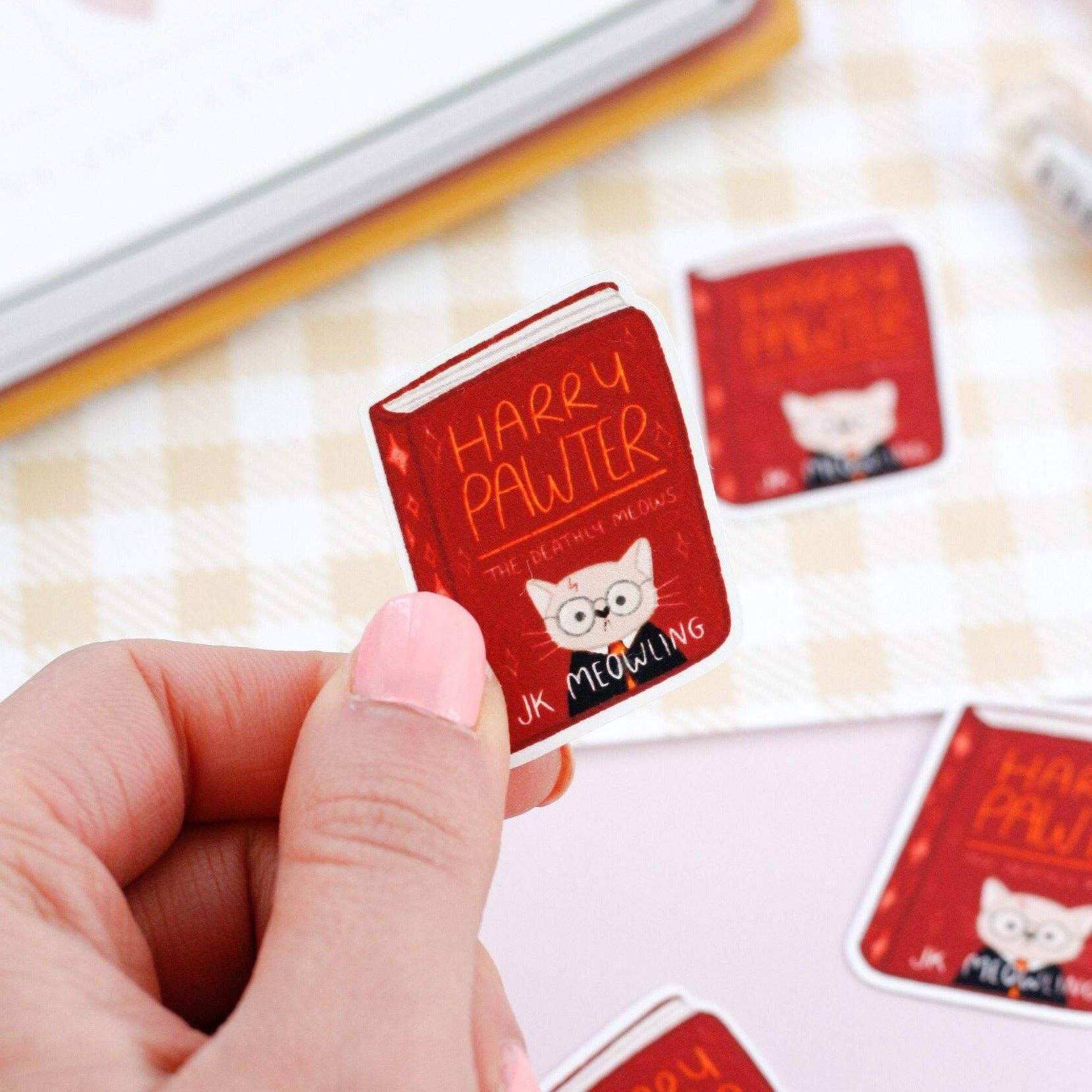 My Sweet Paper Card - Harry Pawter - Kattenboeksticker - The Dreamer's Bookshop.
