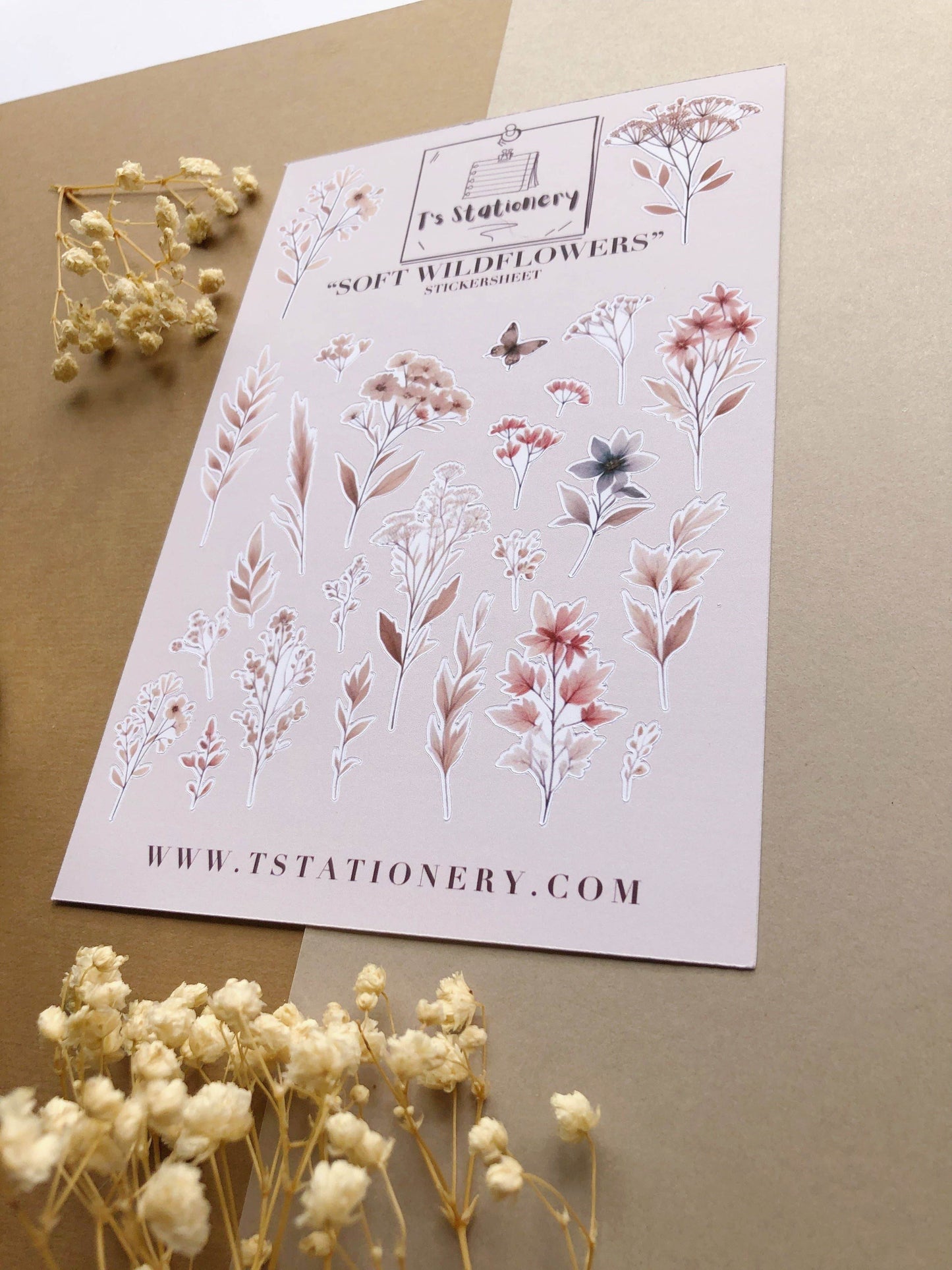 T's Stationery - „Zachte wilde bloemen” - The Dreamer's Bookshop.