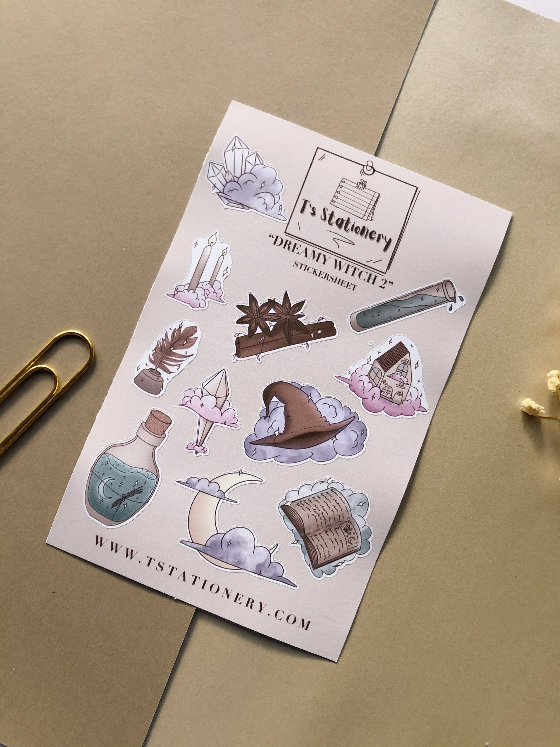 T's Stationery - „Dromerige heks 2" - The Dreamer's Bookshop.