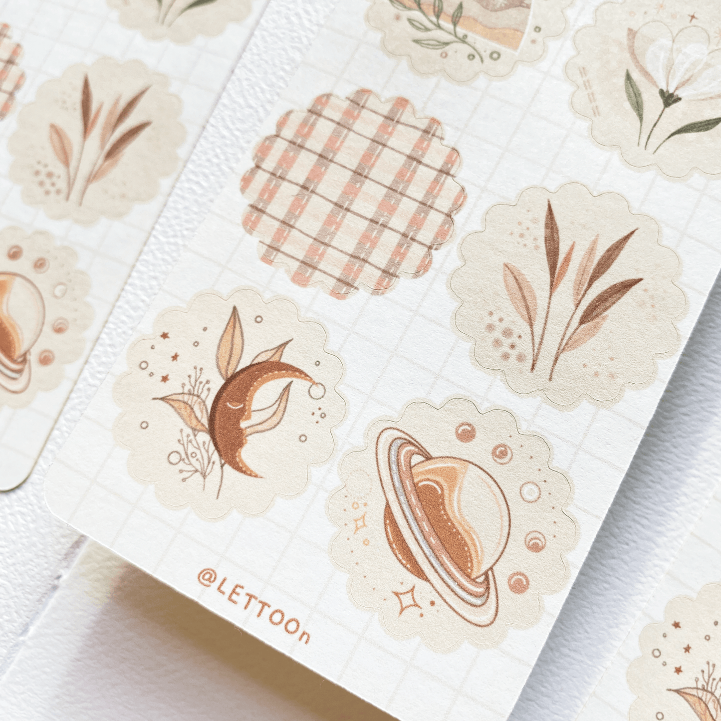LETTOOn - Stickervel - Boho - The Dreamer's Bookshop.
