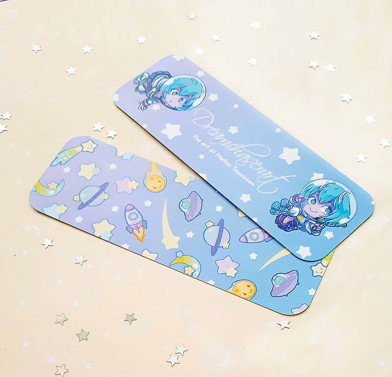 Dreamchaserart - Kawaii galaxy bladwijzer - The Dreamer's Bookshop.