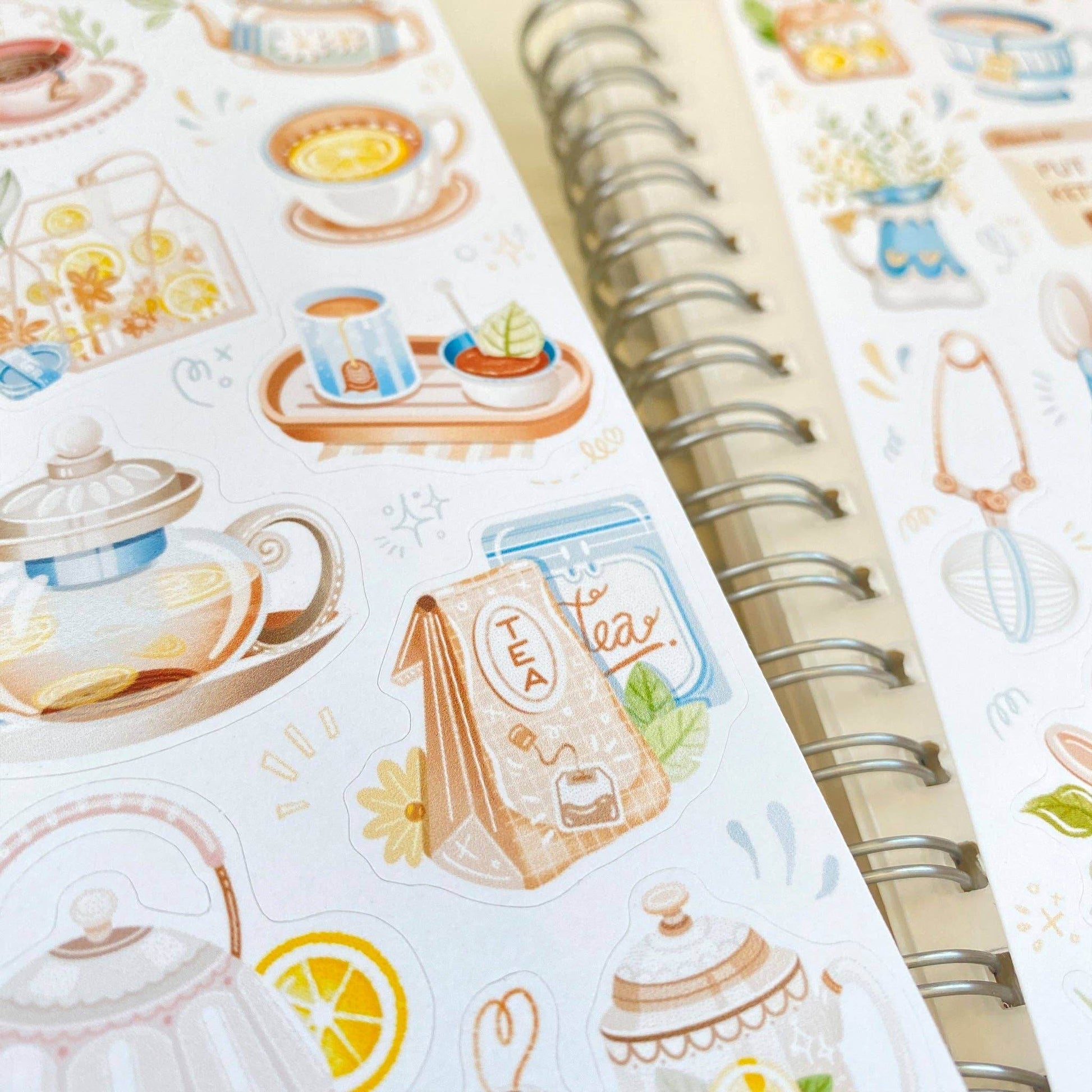 LETTOOn - Stickervel - Theetijd - The Dreamer's Bookshop.