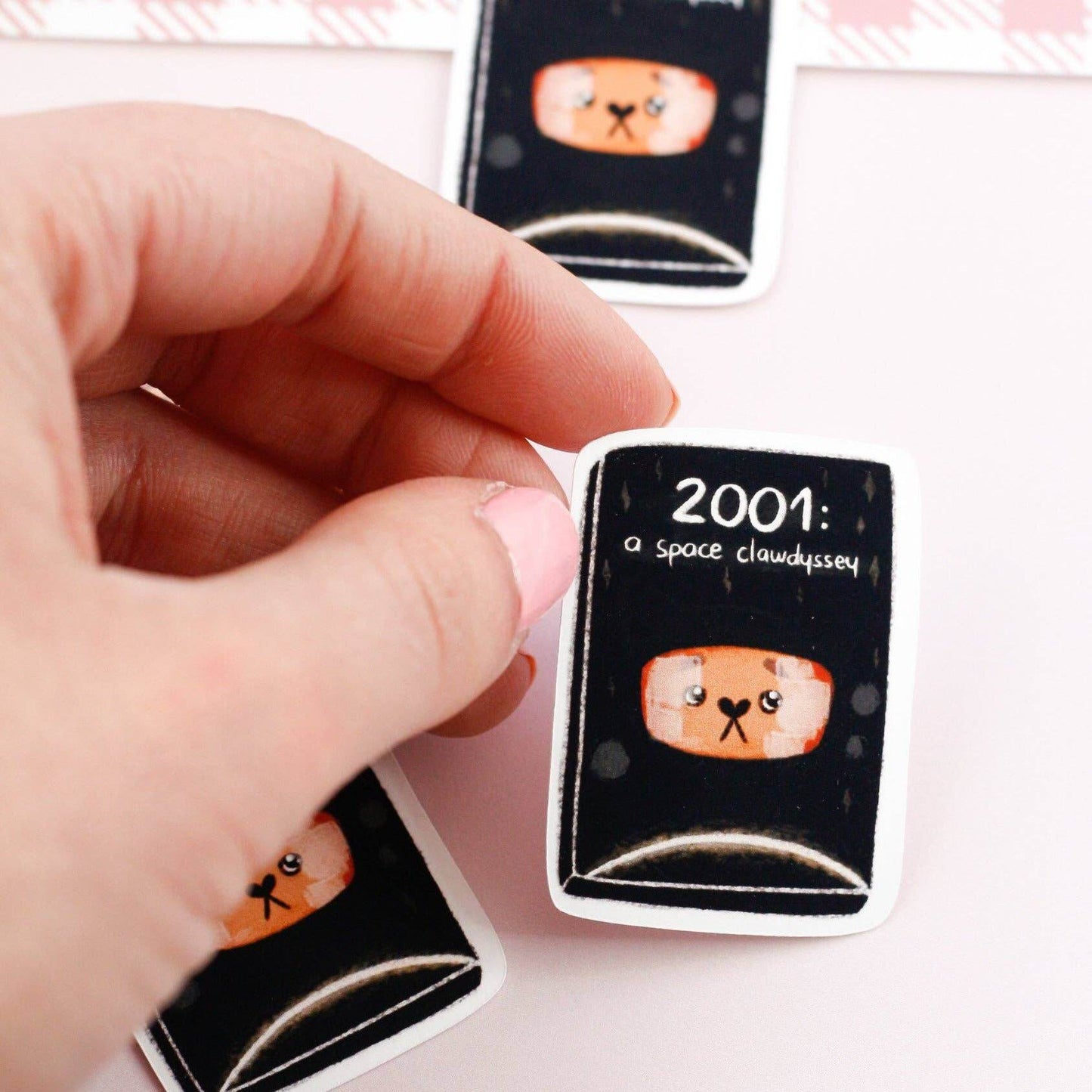 My Sweet Paper Card - 2001: een ruimteklawdyssee - Kattensticker - The Dreamer's Bookshop.