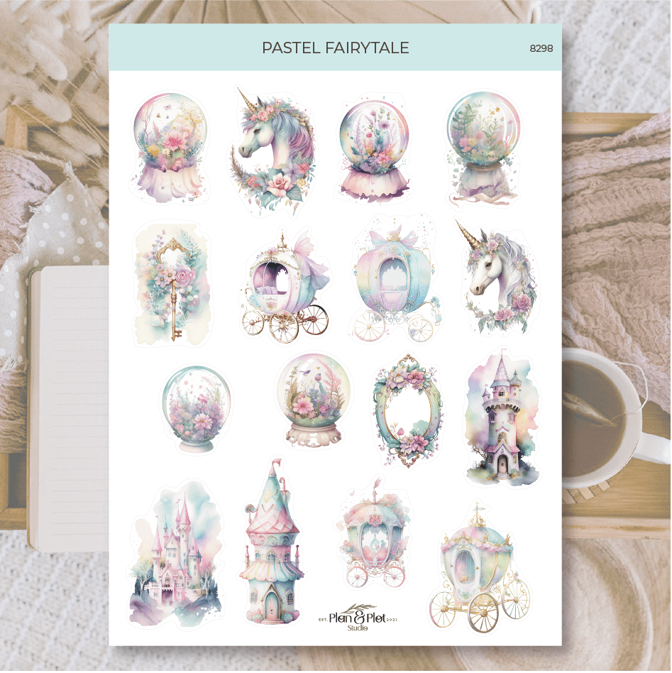 Plan & Plot Studio - Pastel Fairytale | Stickers - The Dreamer's Bookshop.