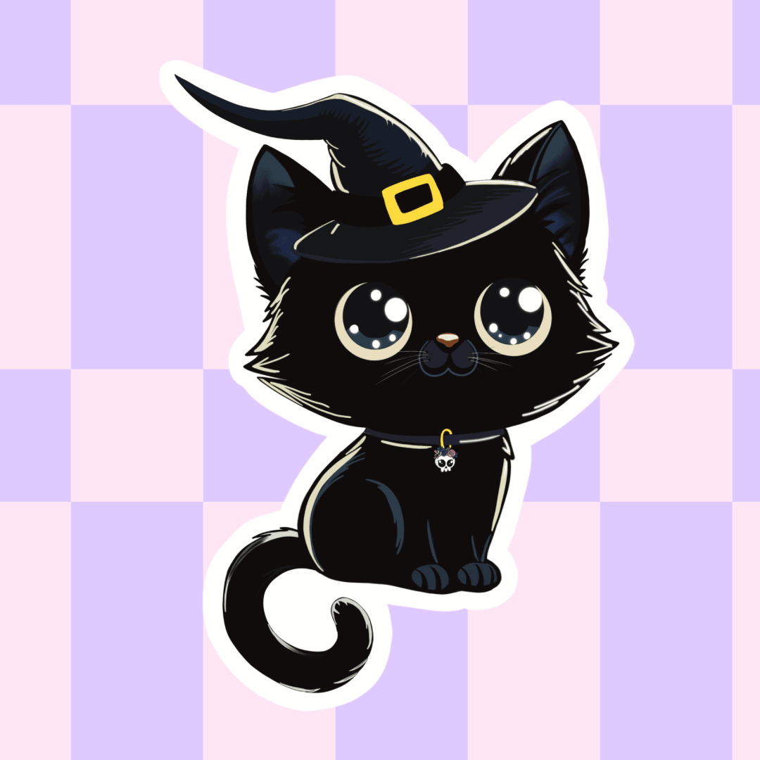 Rebel Yell Design - Sticker voor katten - The Dreamer's Bookshop.