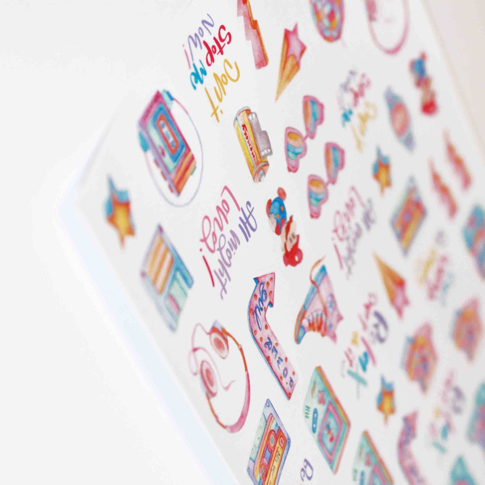 Very Wonder di Chiara Veri - Stickers - 80's Fever - The Dreamer's Bookshop.