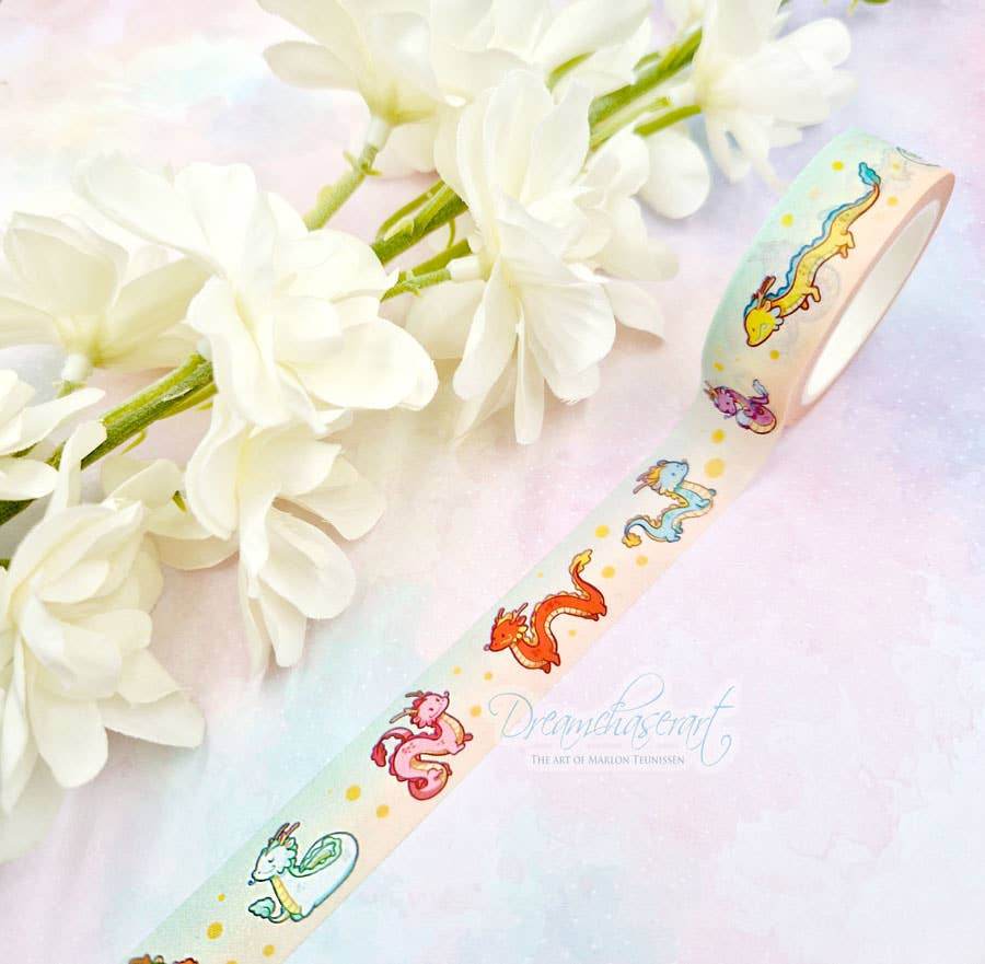 Dreamchaserart - Washi-tape van Dragon Buddies - The Dreamer's Bookshop.