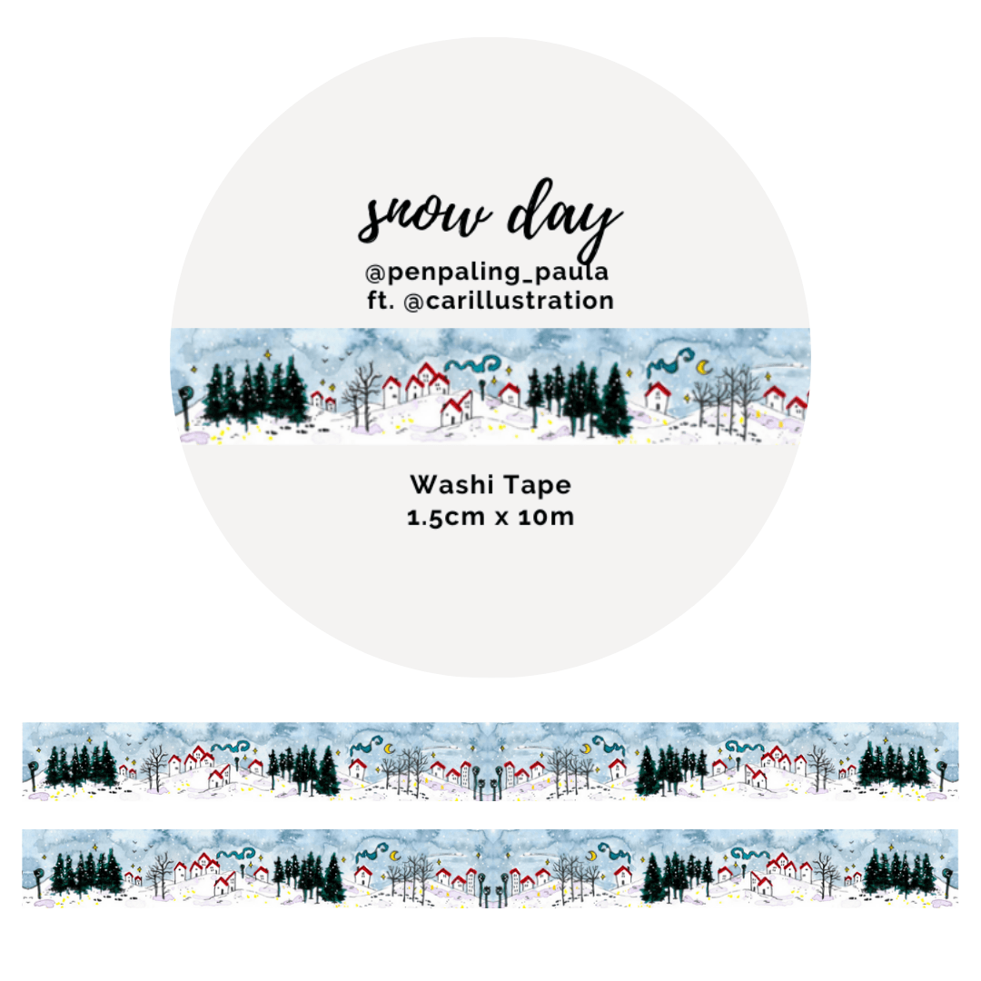 Penpaling Paula - Sneeuwdag - Washi Tape - The Dreamer's Bookshop.