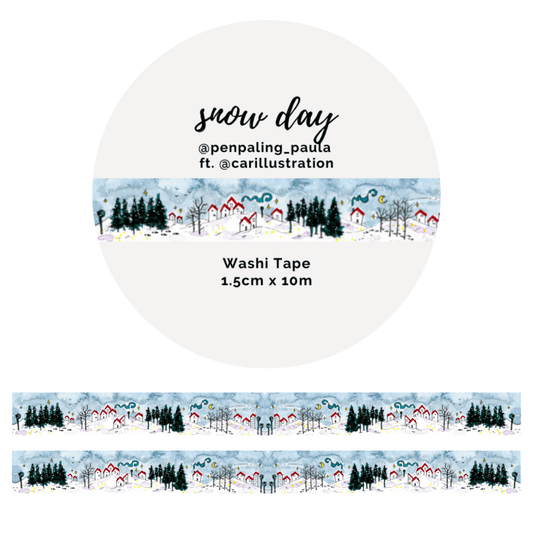 Penpaling Paula - Sneeuwdag - Washi Tape - The Dreamer's Bookshop.