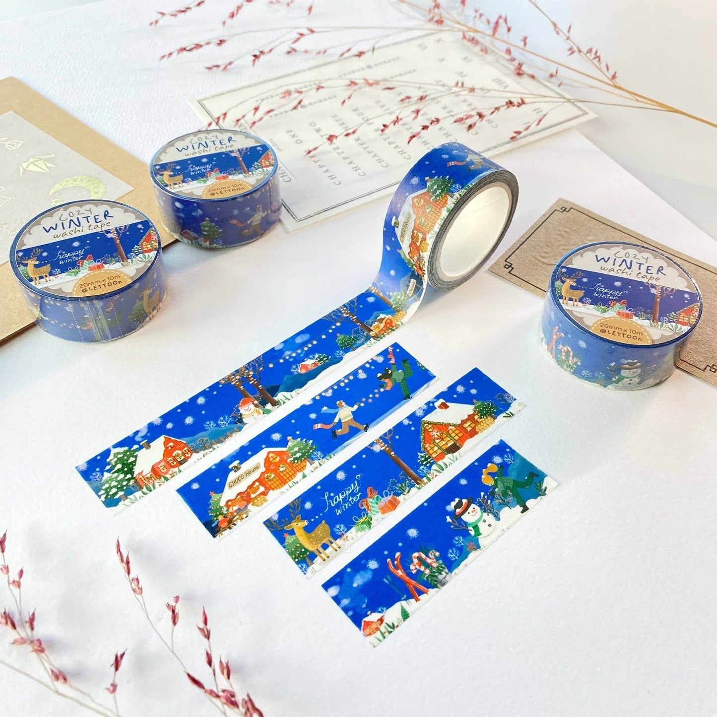 LETTOOn - Washi-tape - Gezellige Winter - The Dreamer's Bookshop.
