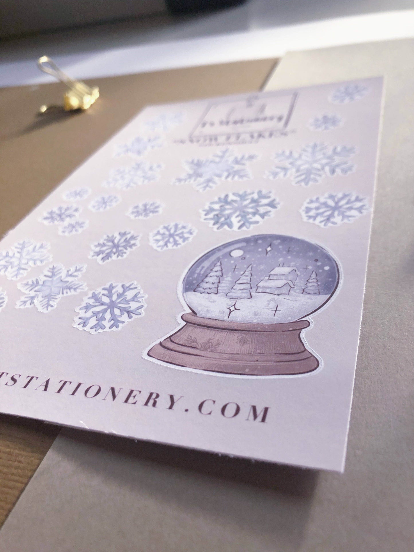 T's Stationery - „Sneeuwvlokken” - The Dreamer's Bookshop.