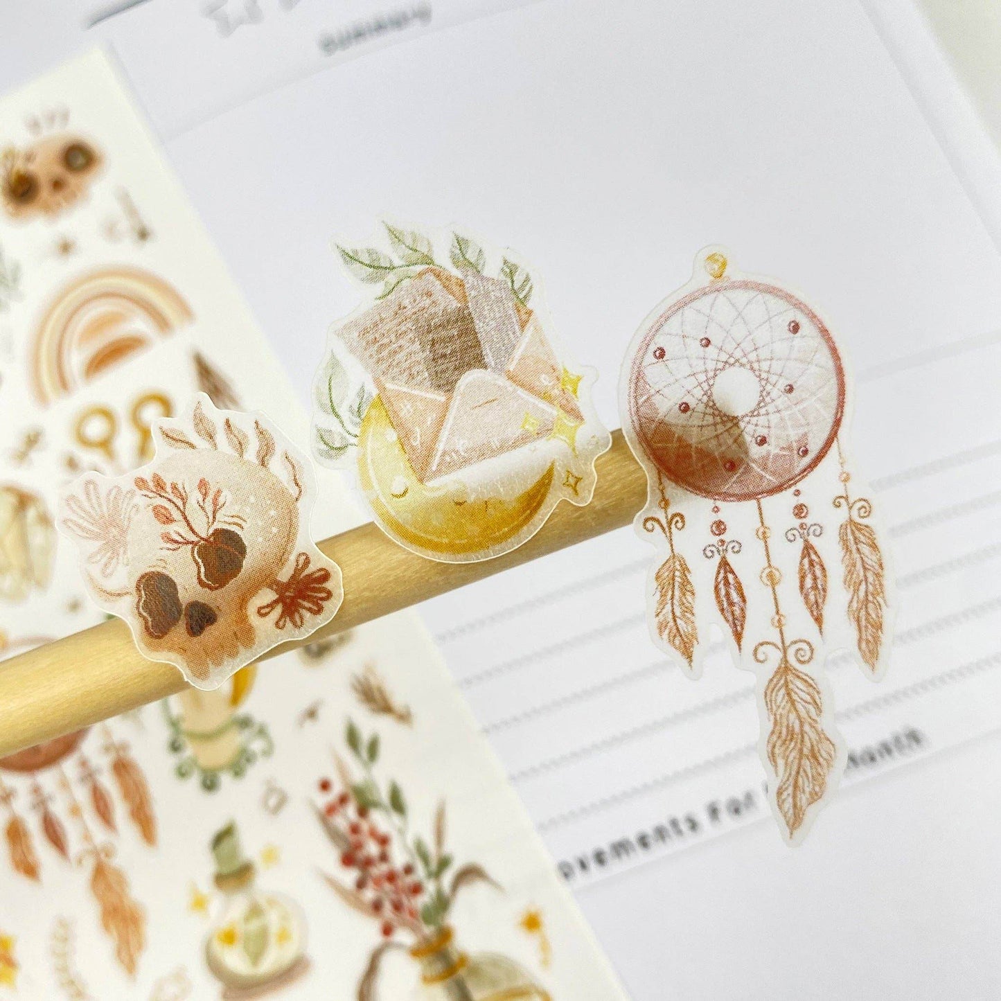 LETTOOn - Stickervel - Boho Mystery - The Dreamer's Bookshop.