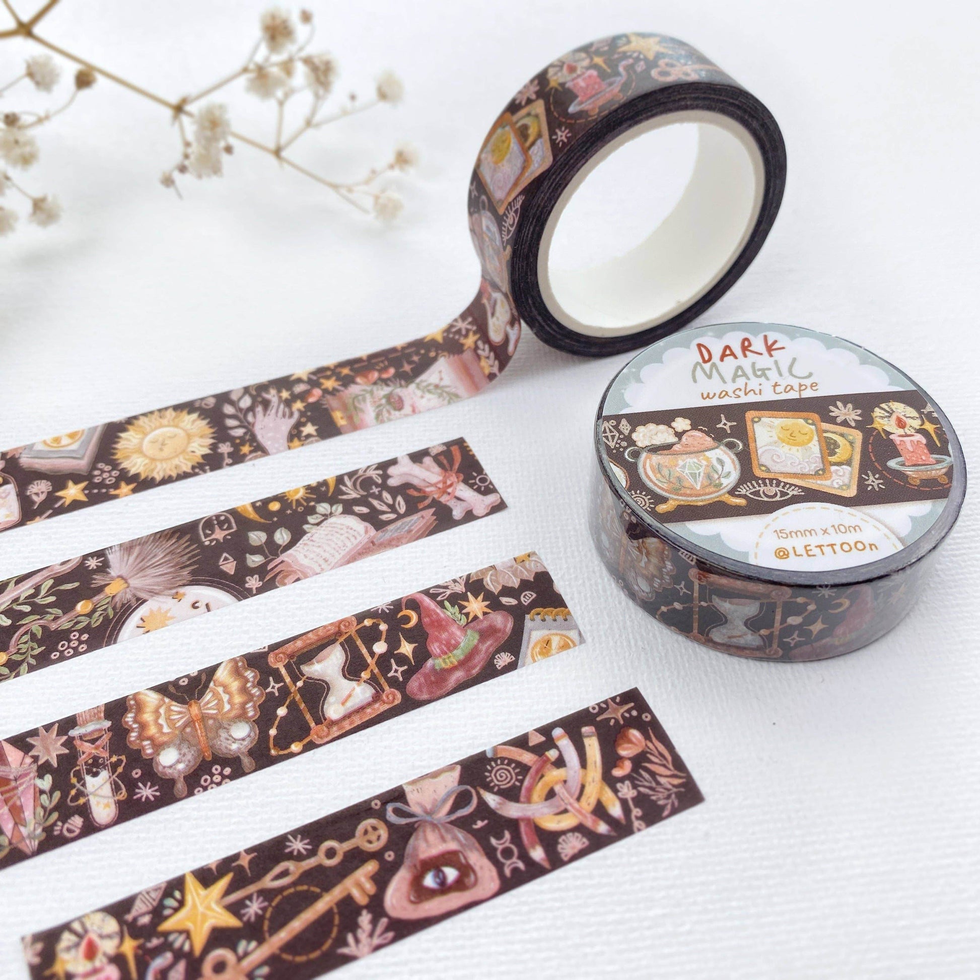 LETTOOn - Washi-tape - Dark Magic - The Dreamer's Bookshop.