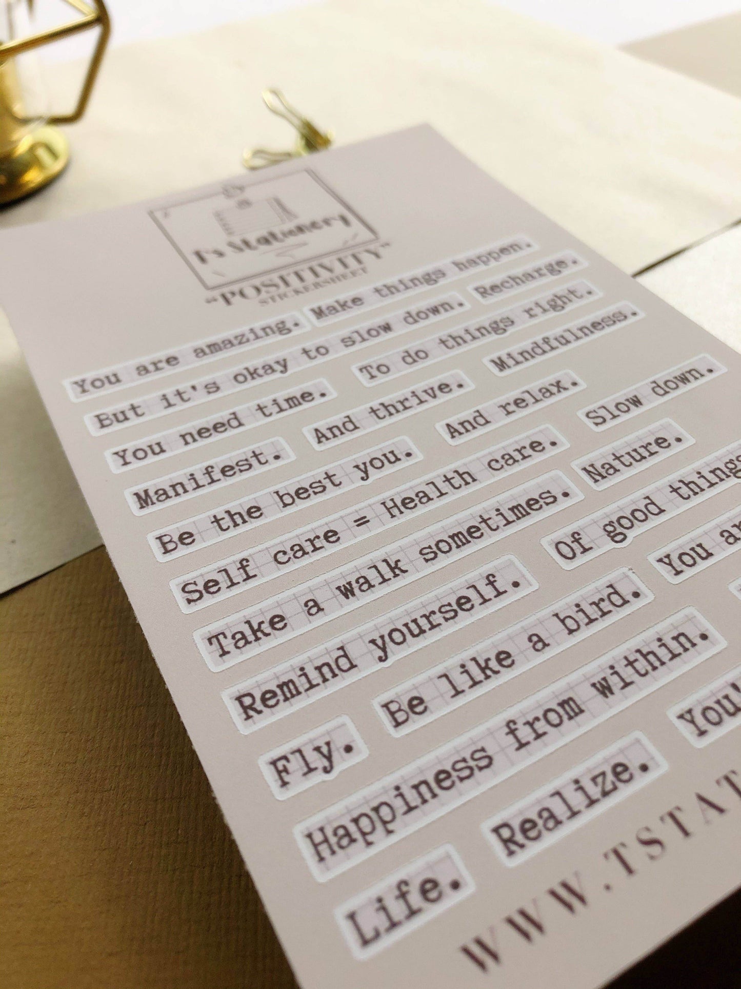 T's Stationery - Positieve stickers - The Dreamer's Bookshop.