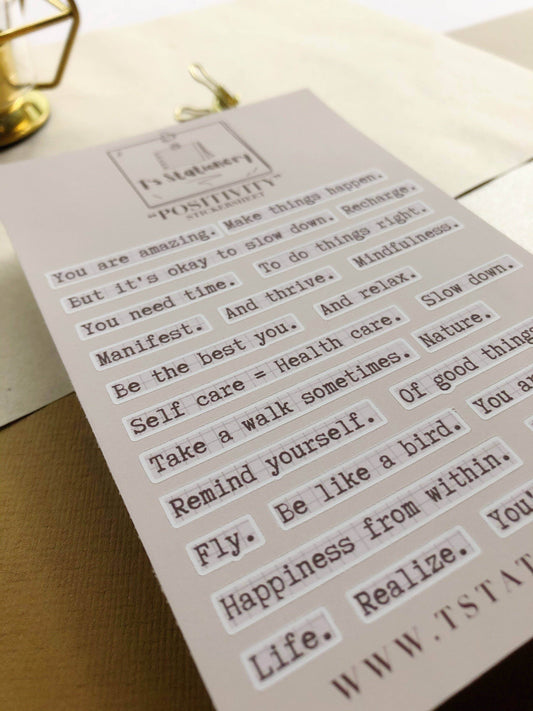 T's Stationery - Positieve stickers - The Dreamer's Bookshop.