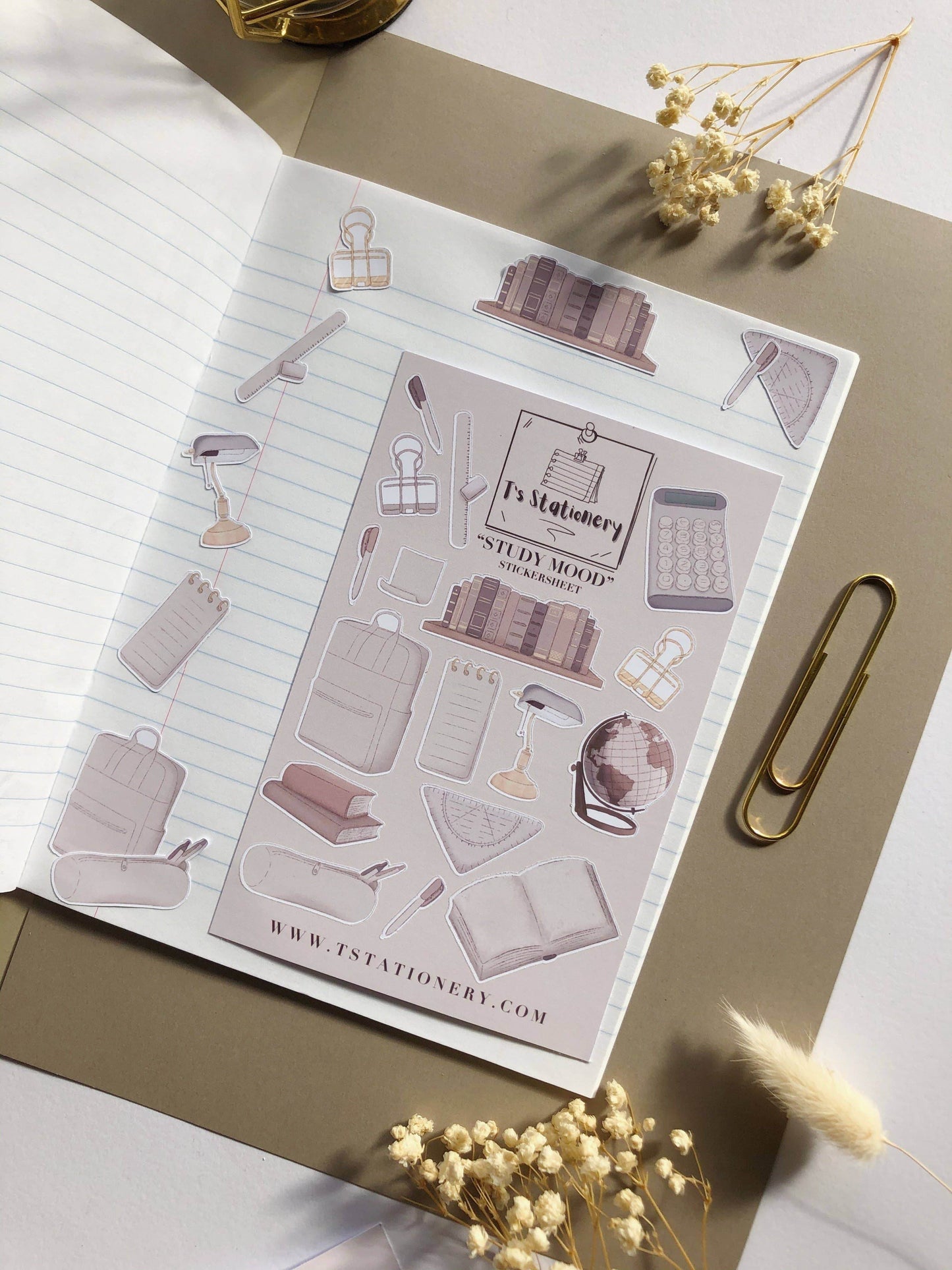 T's Stationery - „Study Mood” - The Dreamer's Bookshop.