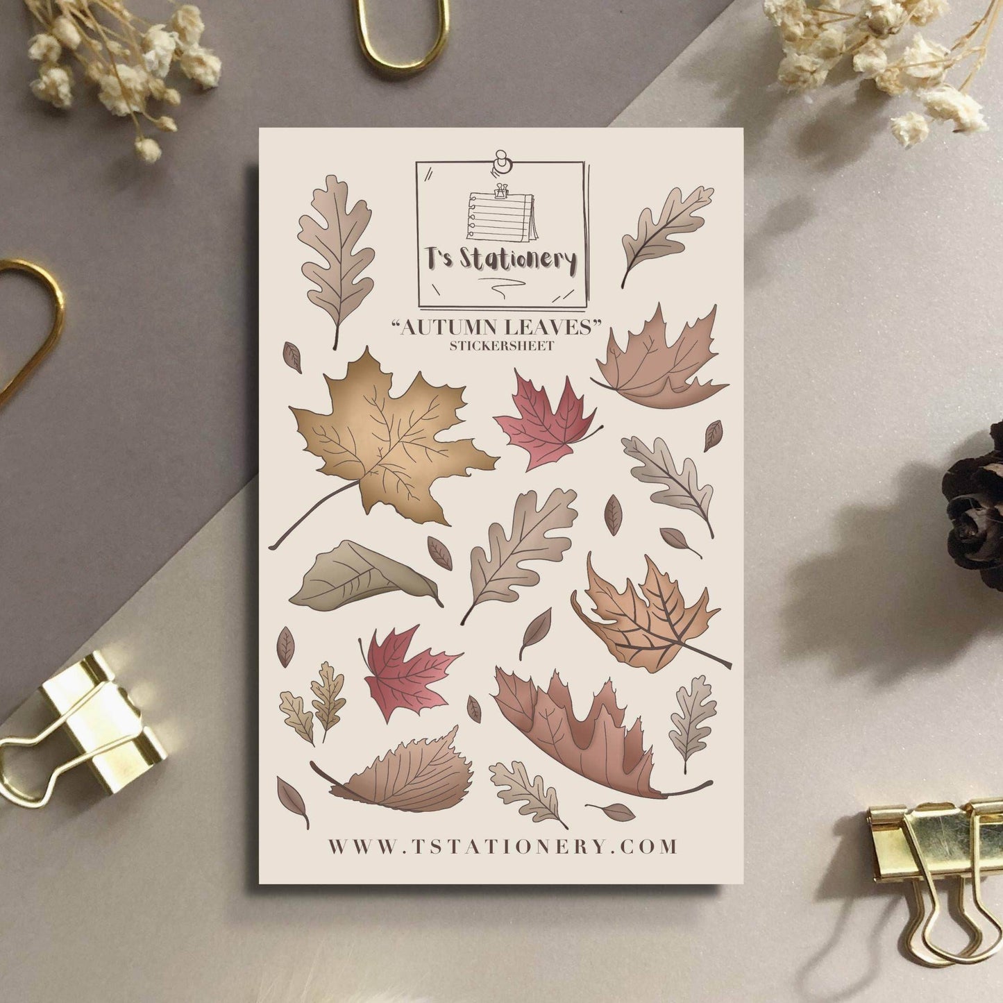 T's Stationery - „Herfstbladeren” - The Dreamer's Bookshop.
