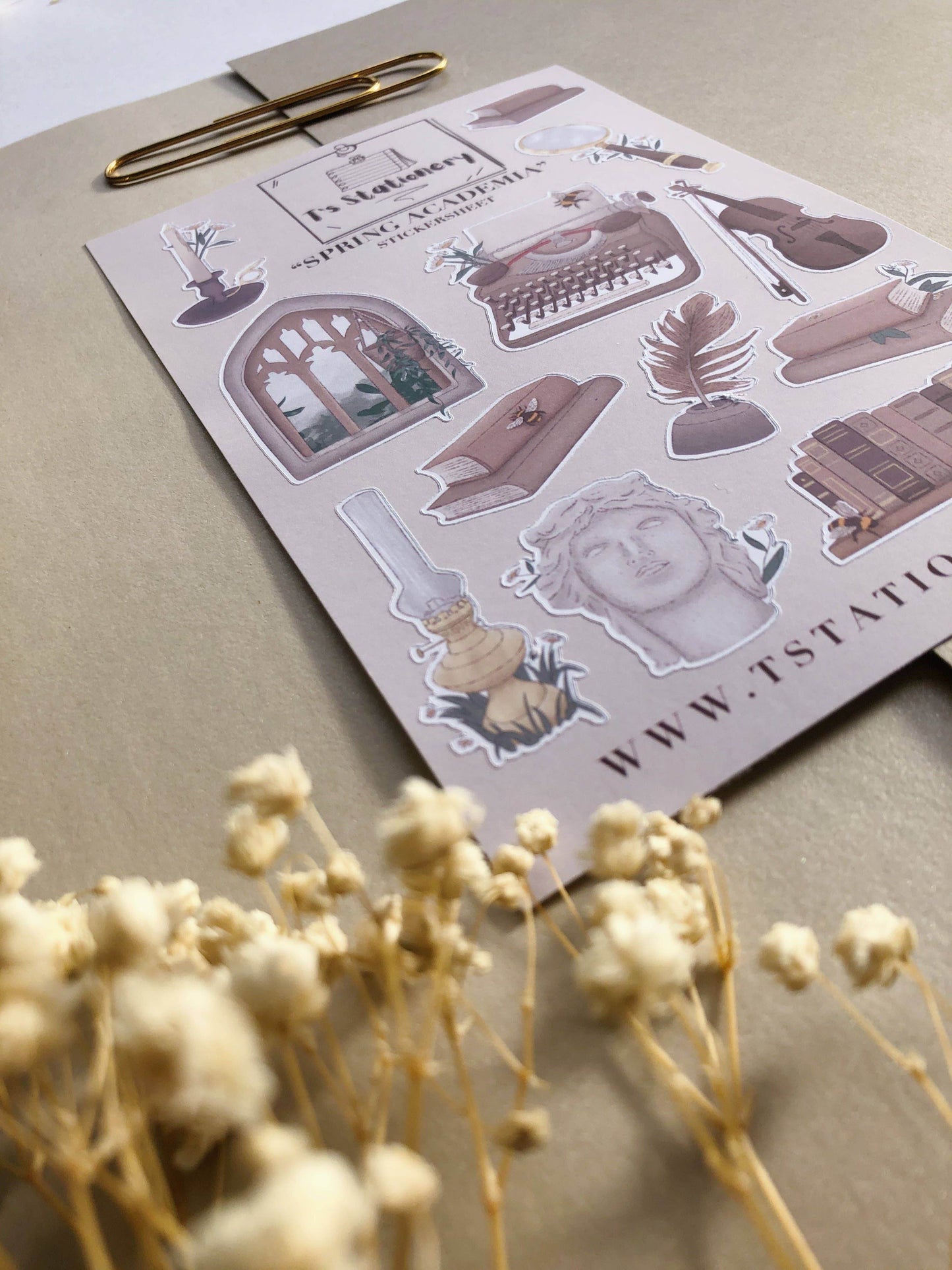 T's Stationery - „Spring Academia” - The Dreamer's Bookshop.