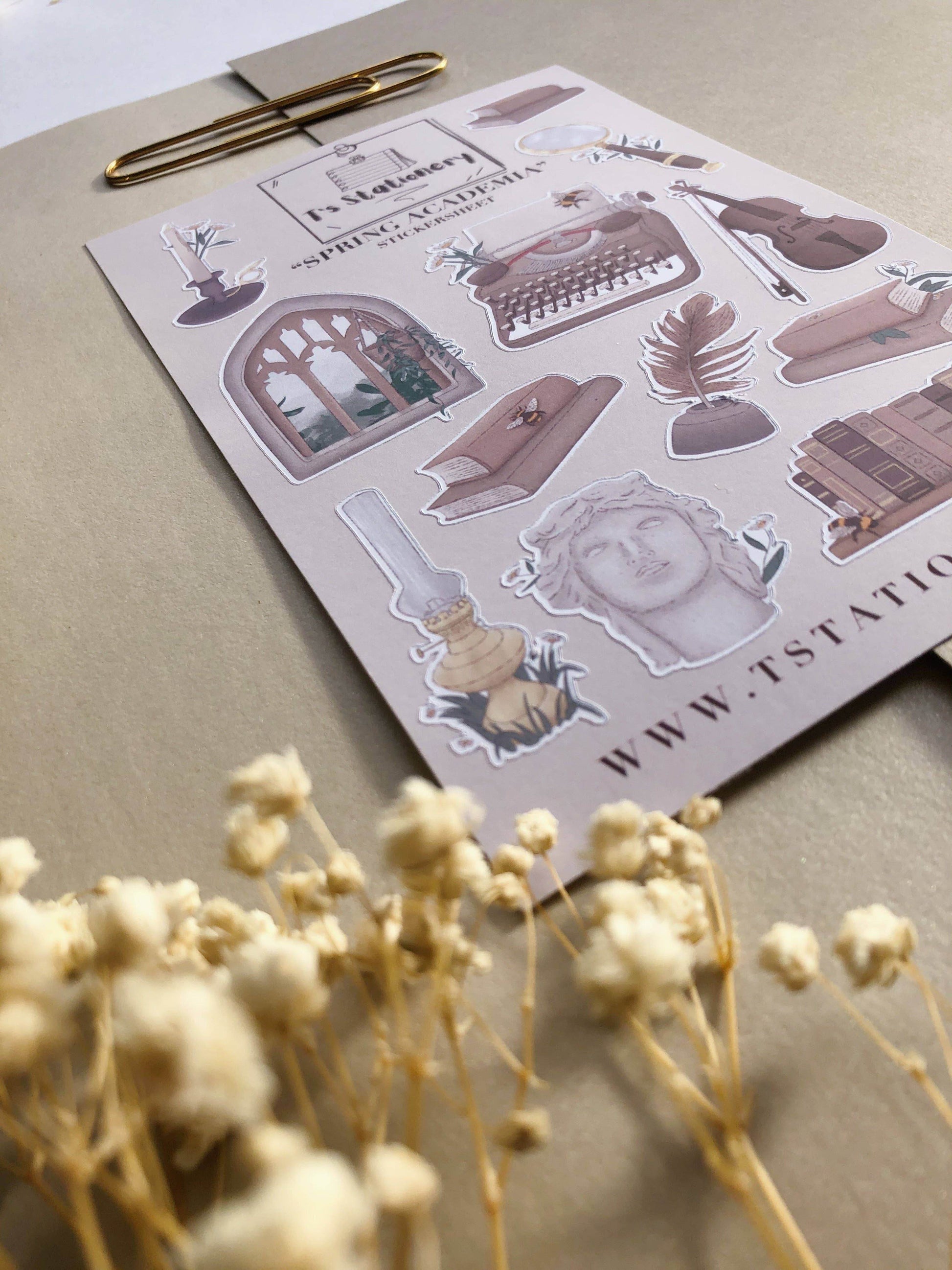 T's Stationery - „Spring Academia” - The Dreamer's Bookshop.