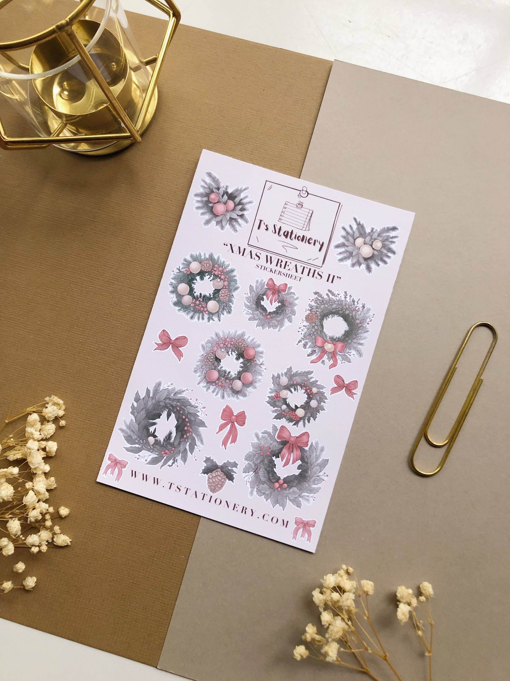 T's Stationery - „Kransen II” - The Dreamer's Bookshop.