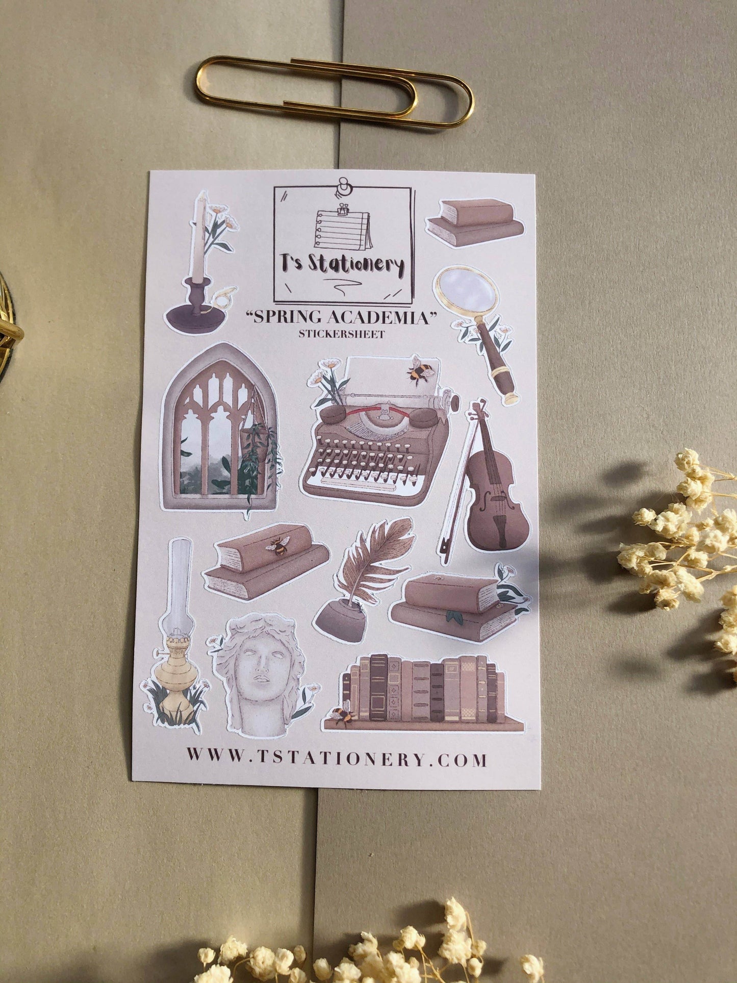 T's Stationery - „Spring Academia” - The Dreamer's Bookshop.