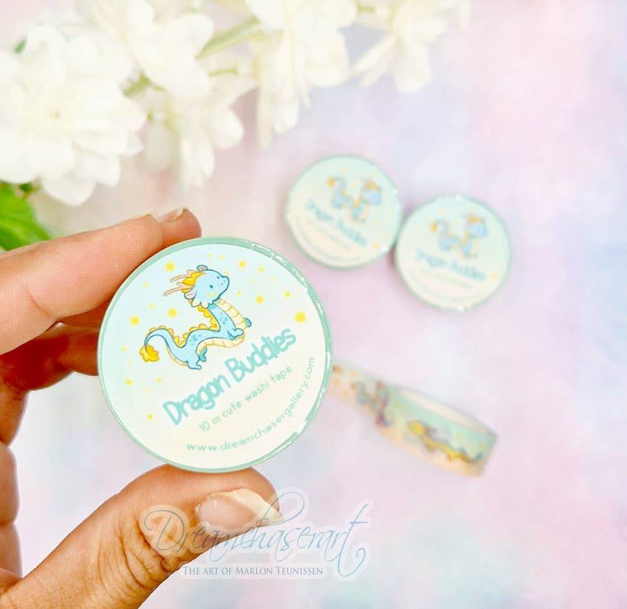 Dreamchaserart - Washi-tape van Dragon Buddies - The Dreamer's Bookshop.