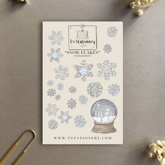 T's Stationery - „Sneeuwvlokken” - The Dreamer's Bookshop.