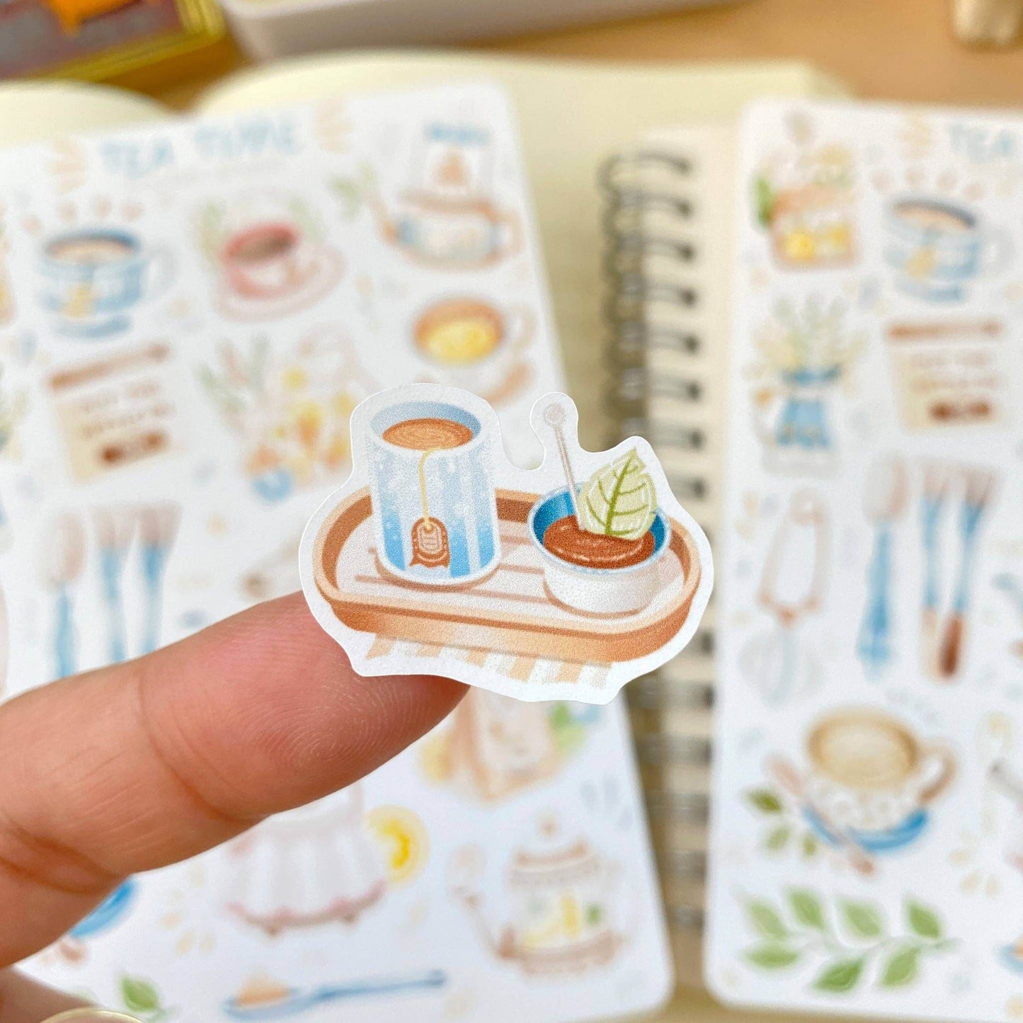 LETTOOn - Stickervel - Theetijd - The Dreamer's Bookshop.