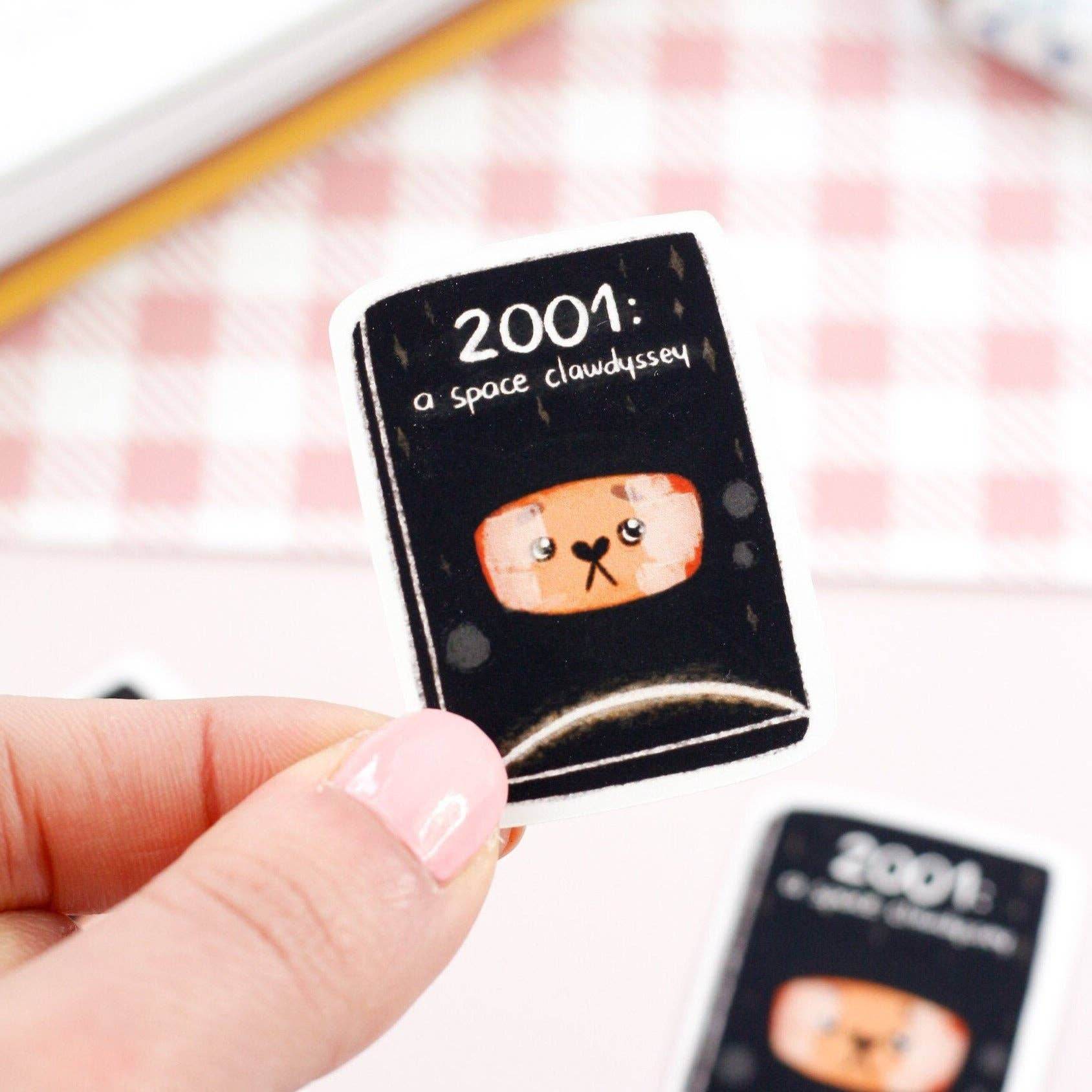 My Sweet Paper Card - 2001: een ruimteklawdyssee - Kattensticker - The Dreamer's Bookshop.