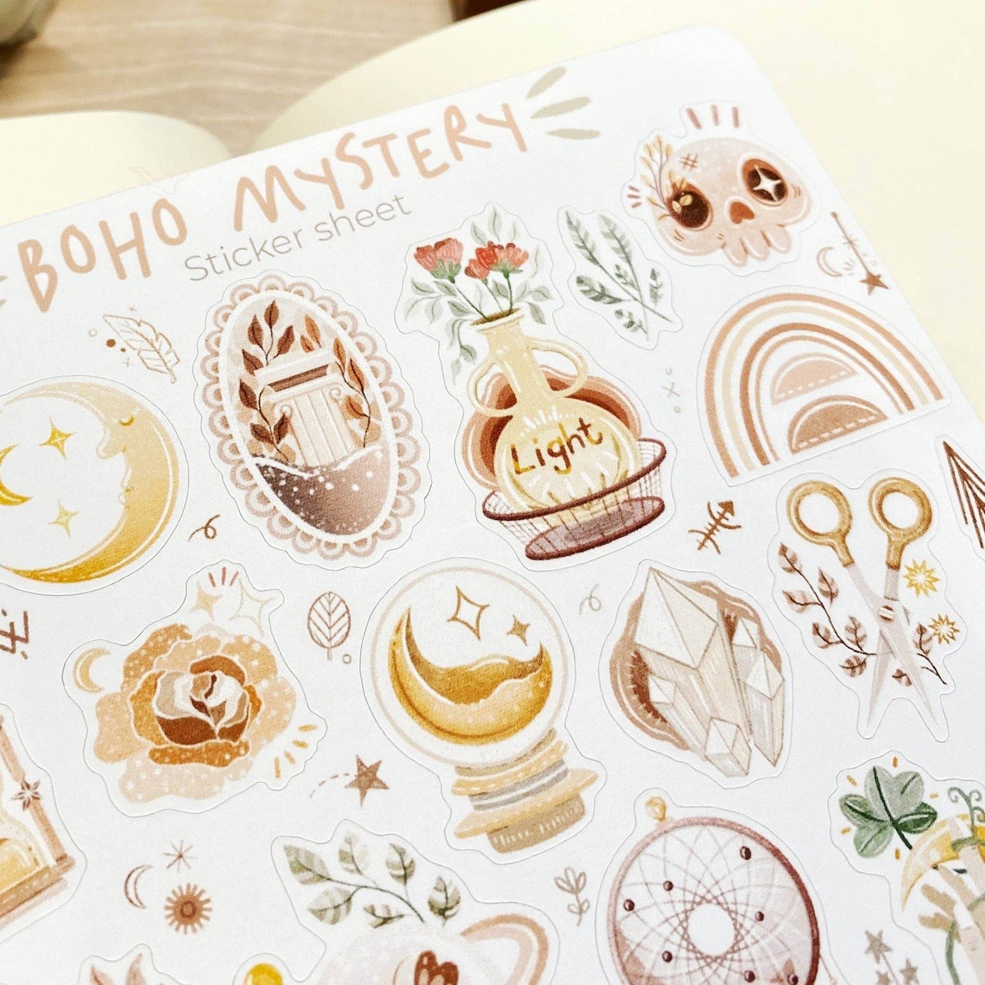 LETTOOn - Stickervel - Boho Mystery - The Dreamer's Bookshop.