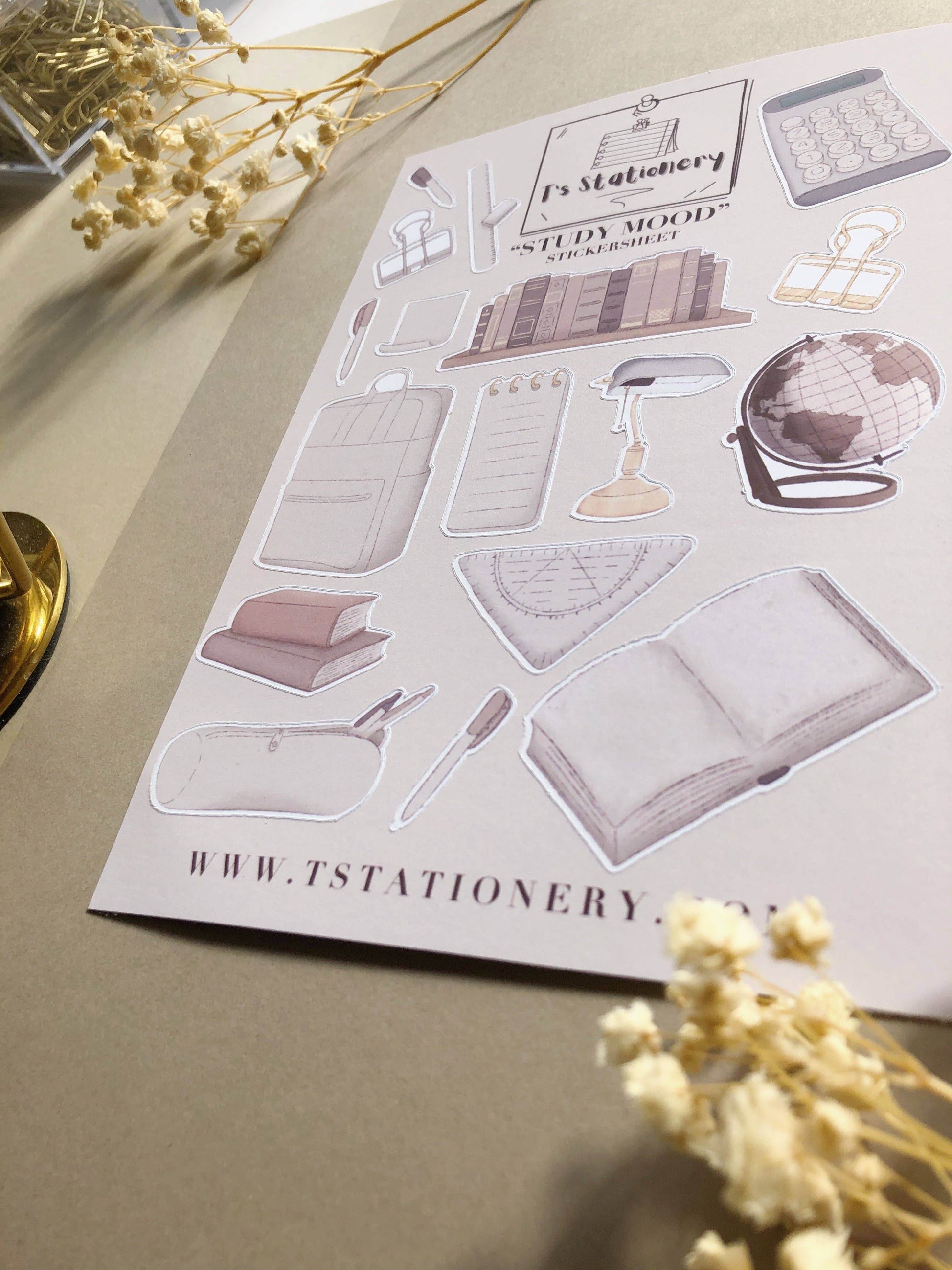 T's Stationery - „Study Mood” - The Dreamer's Bookshop.