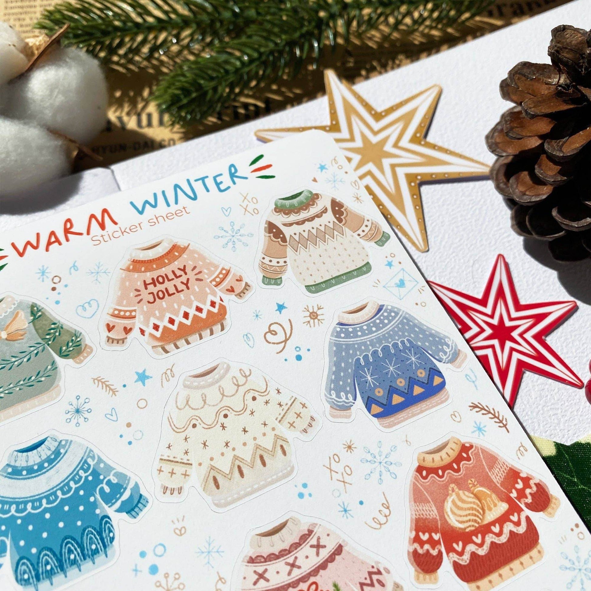 LETTOOn - Stickervel - Warme Winter - The Dreamer's Bookshop.
