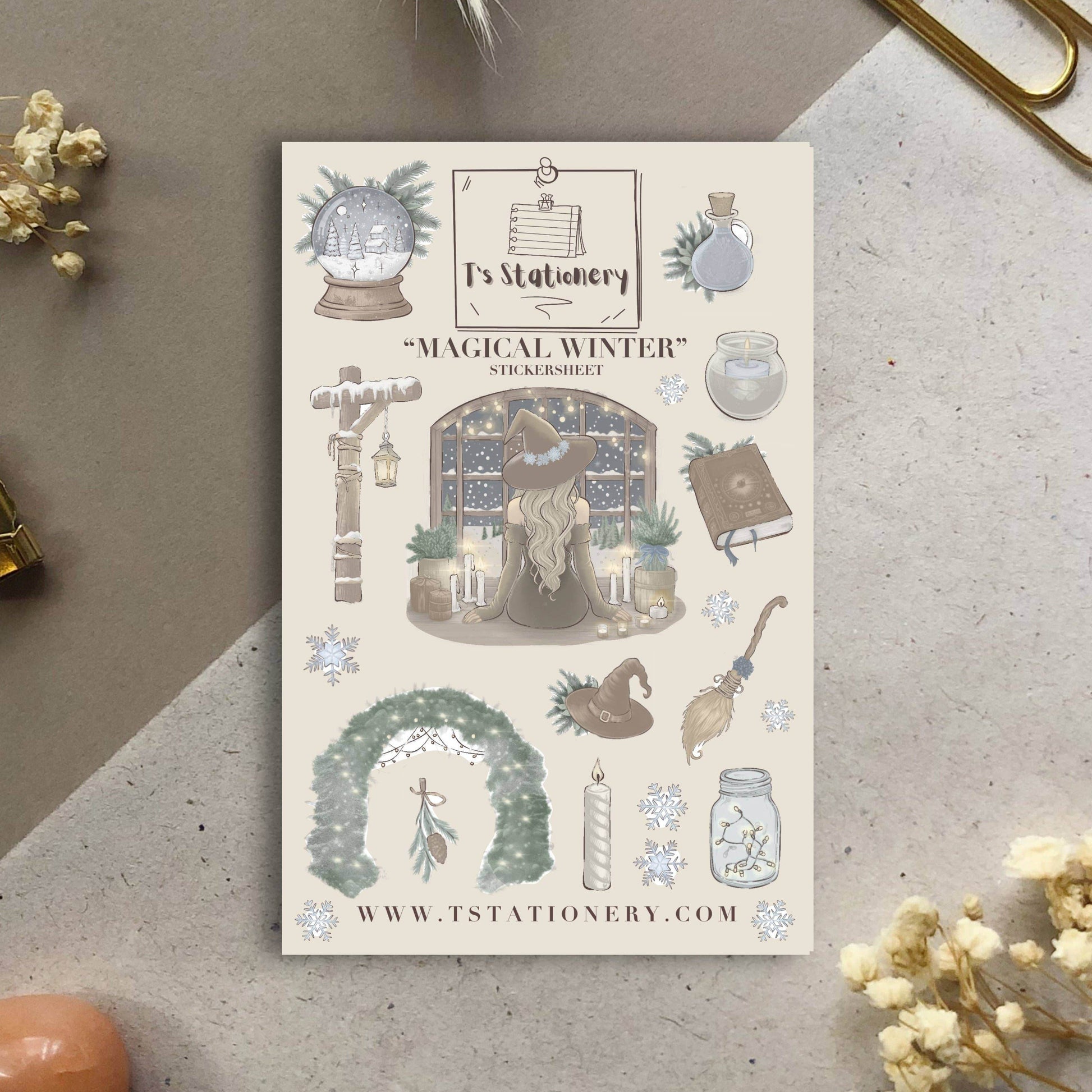 T's Stationery - „Magische winter” - The Dreamer's Bookshop.