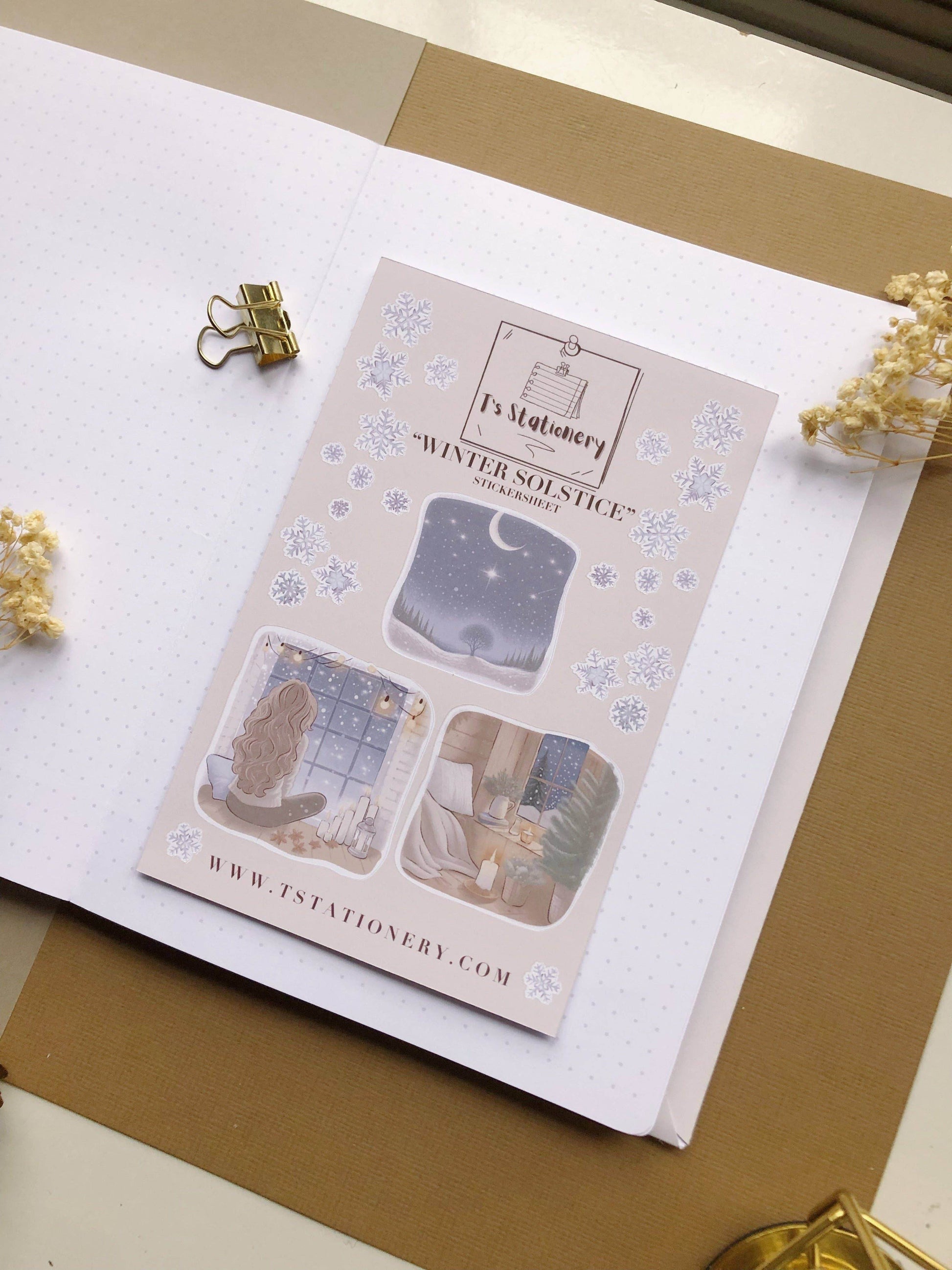 T's Stationery - „Winterzonnewende” - The Dreamer's Bookshop.