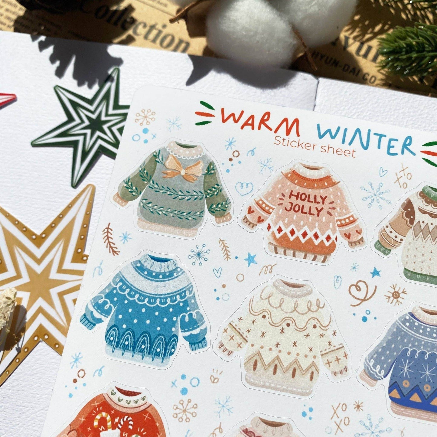 LETTOOn - Stickervel - Warme Winter - The Dreamer's Bookshop.