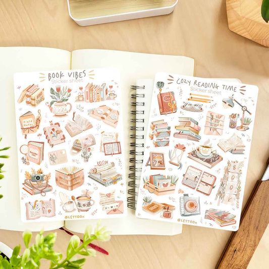 LETTOOn - Stickervel - Leestijd - The Dreamer's Bookshop.