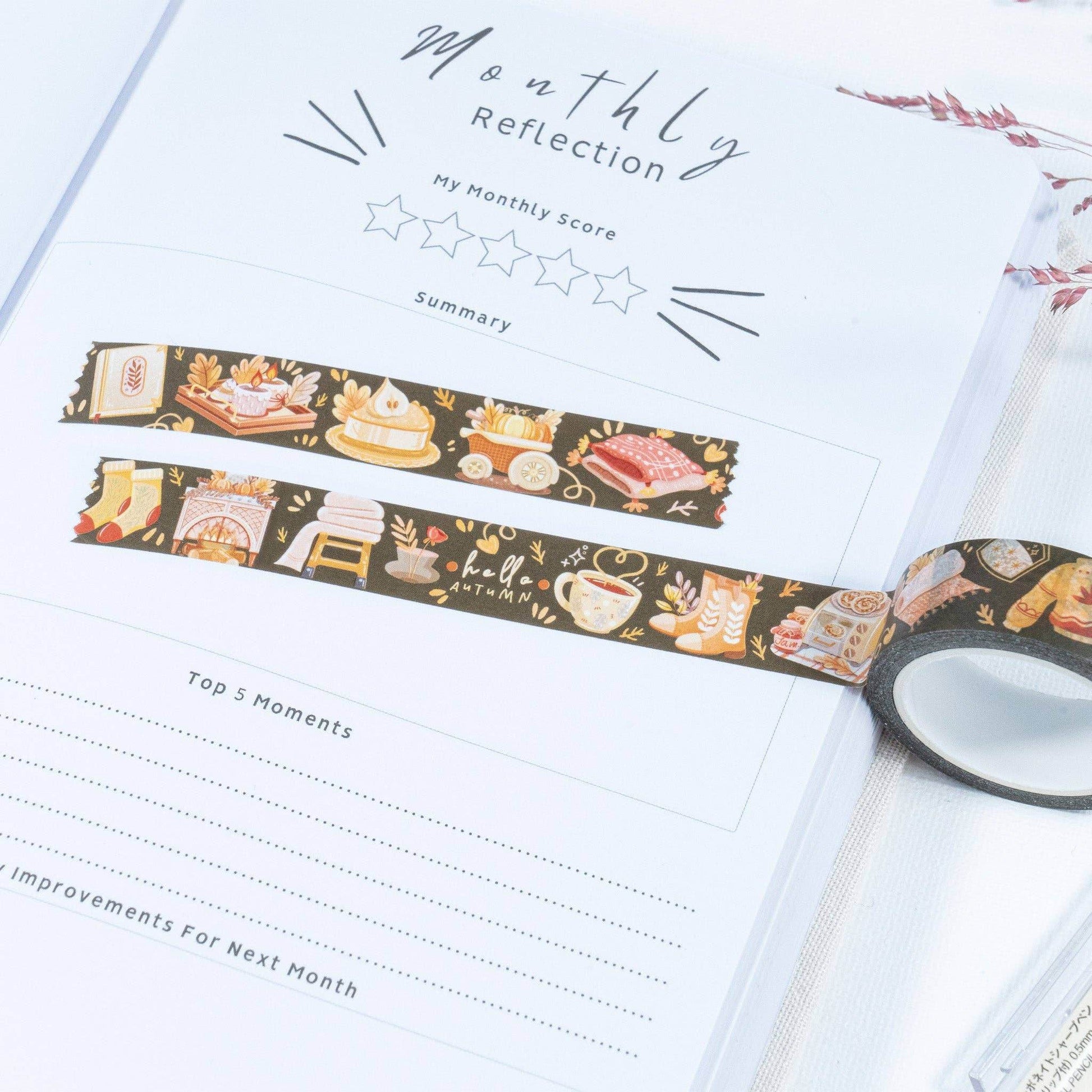 LETTOOn - Washi Tape - Herfst in mijn hart - The Dreamer's Bookshop.