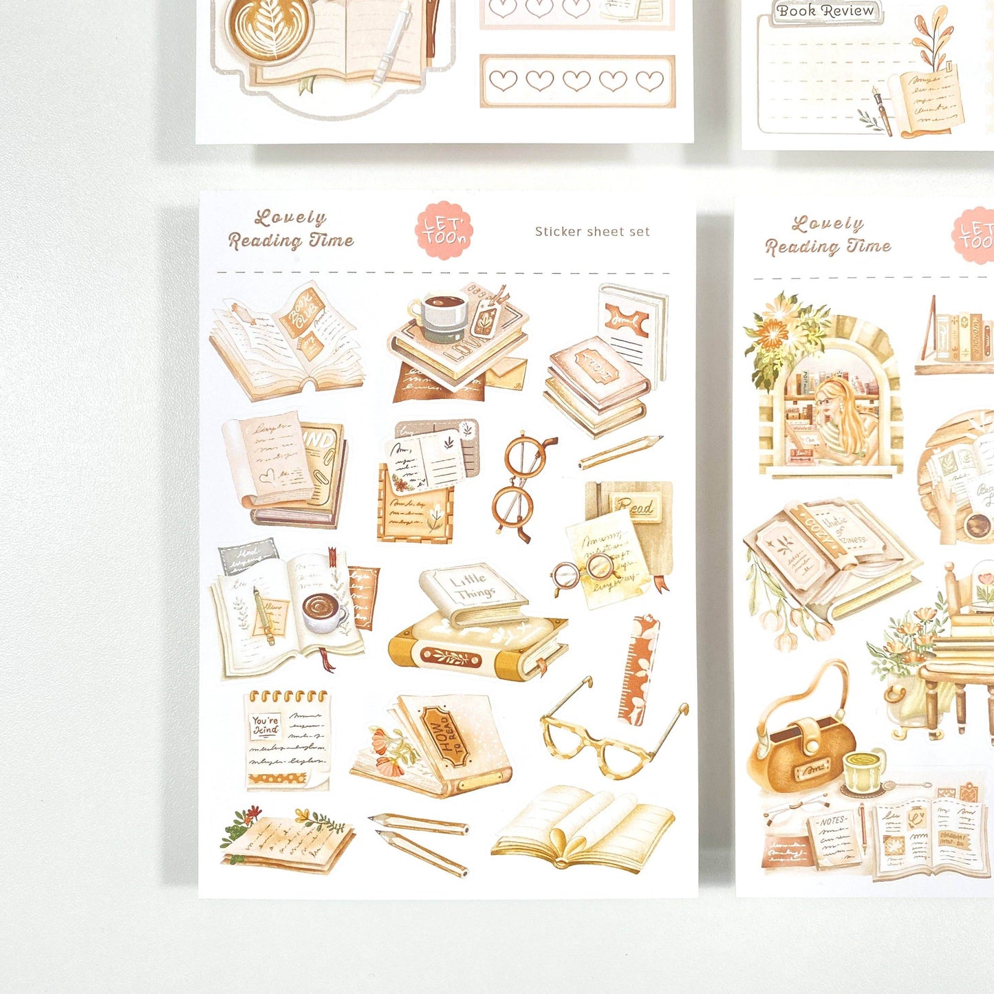 LETTOOn - Heerlijke leestijd - Stickerset - The Dreamer's Bookshop.
