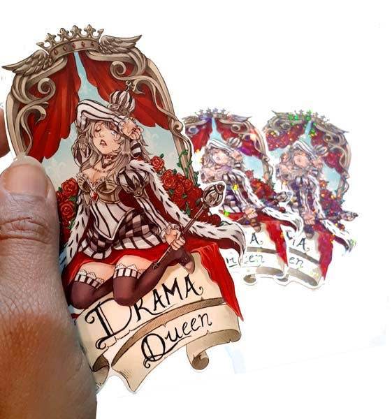 Dreamchaserart - Sticker Drama Queen - The Dreamer's Bookshop.