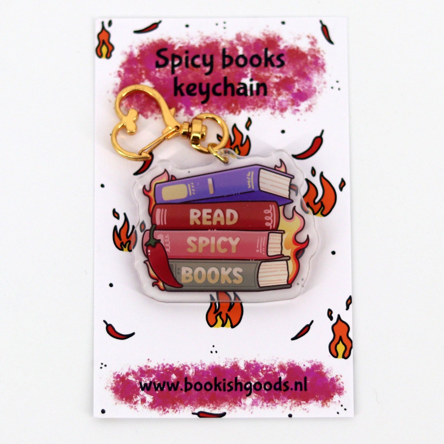 Bookish Goods - Sleutelhanger Spicy Books - The Dreamer's Bookshop.