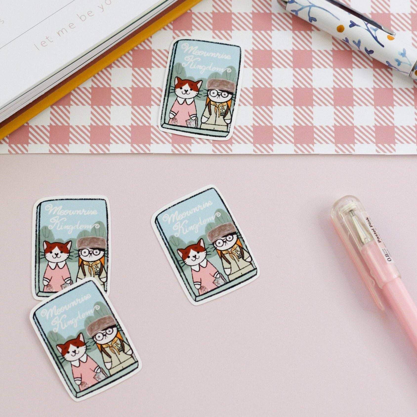 My Sweet Paper Card - Meownrise Kingdom - Kattensticker - The Dreamer's Bookshop.