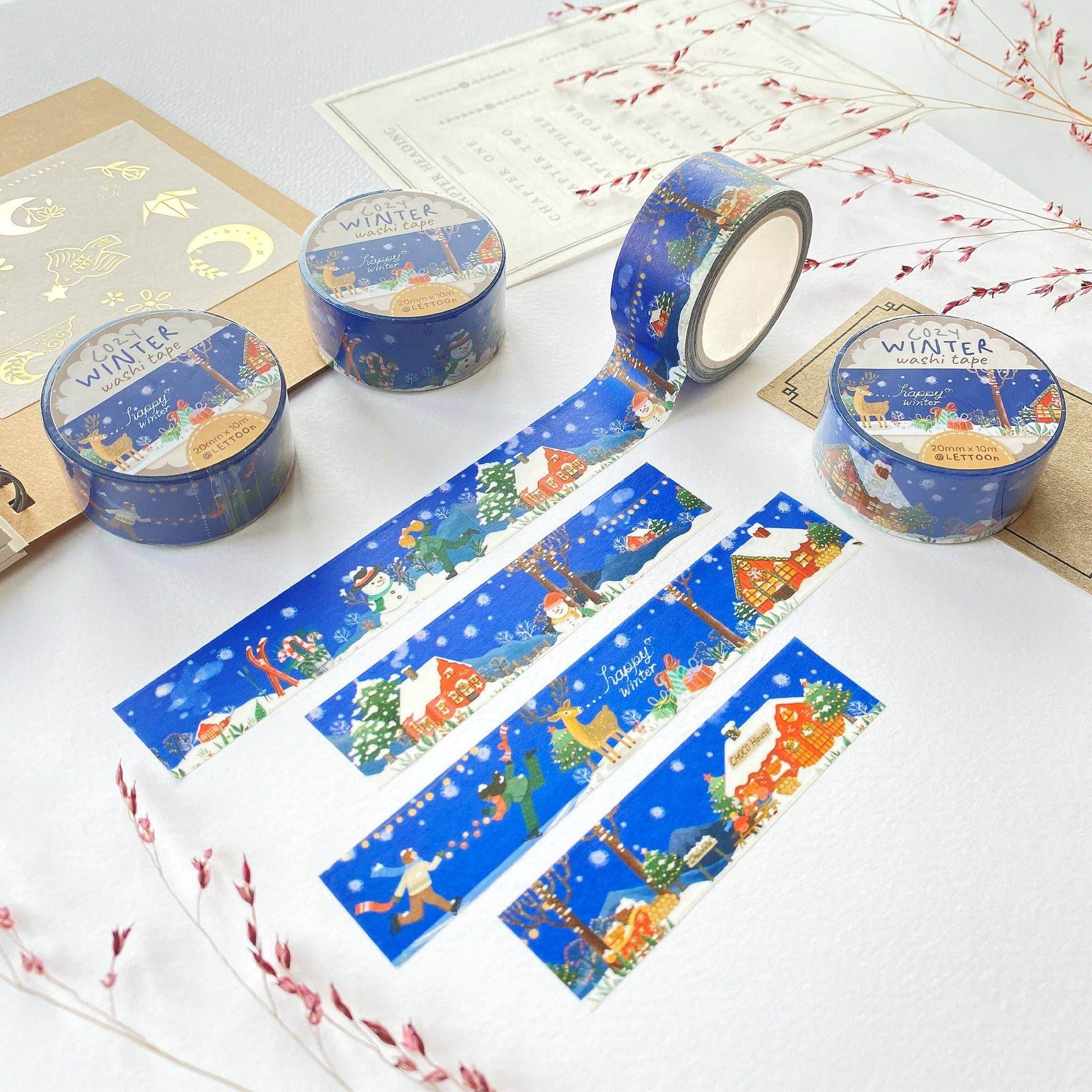 LETTOOn - Washi-tape - Gezellige Winter - The Dreamer's Bookshop.