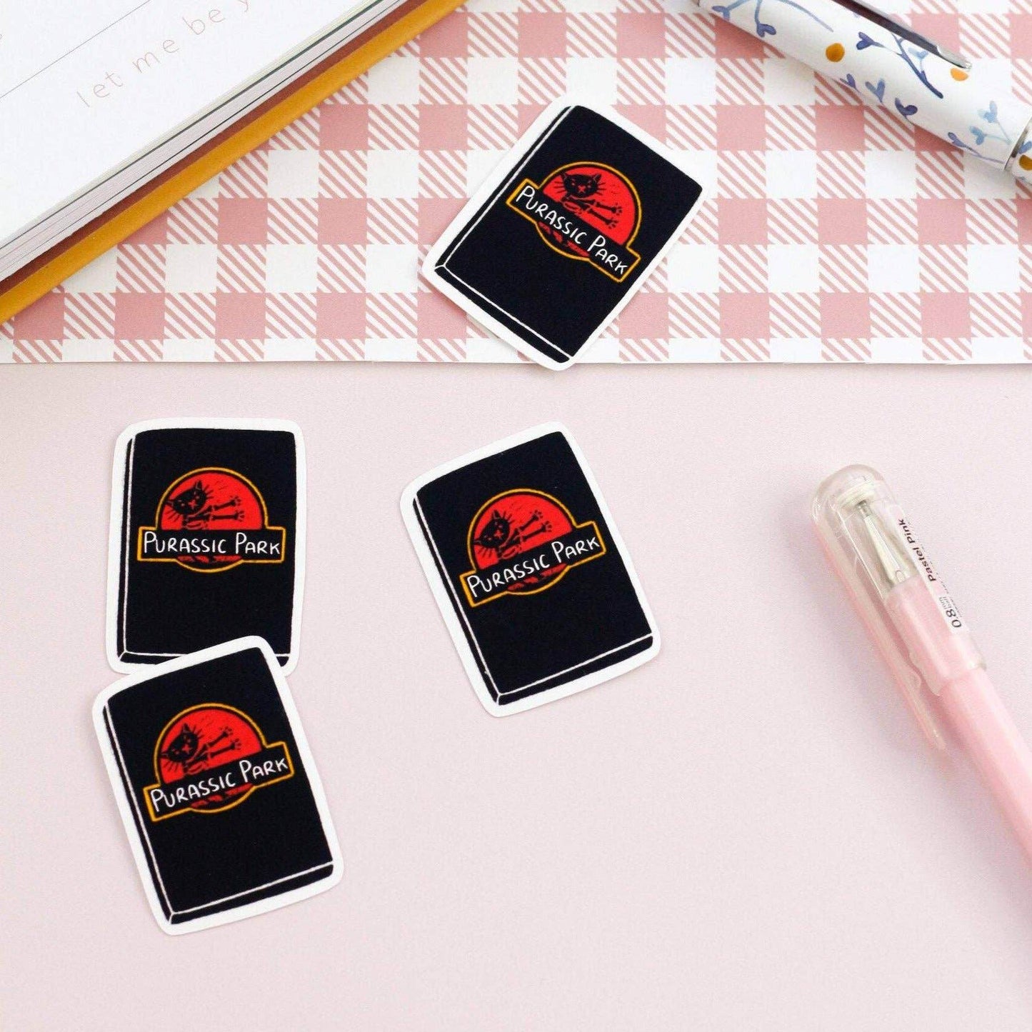 My Sweet Paper Card - Purassic Park - Kattensticker - The Dreamer's Bookshop.