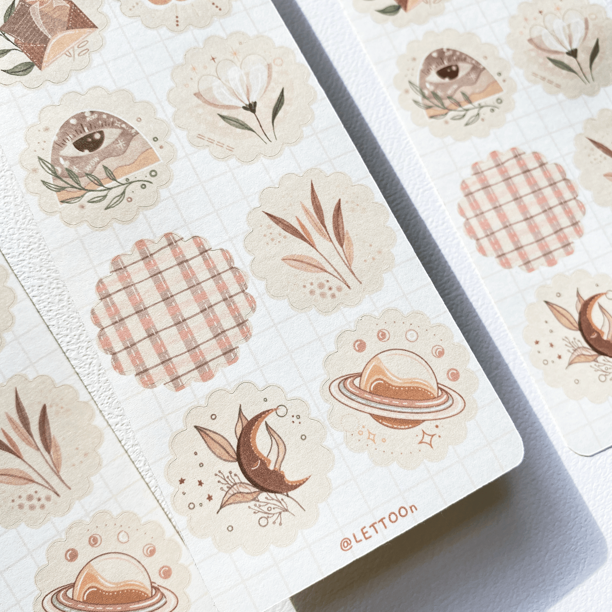 LETTOOn - Stickervel - Boho - The Dreamer's Bookshop.
