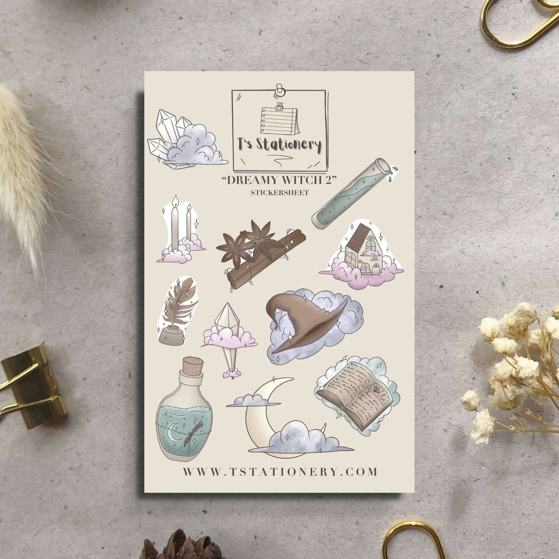 T's Stationery - „Dromerige heks 2" - The Dreamer's Bookshop.