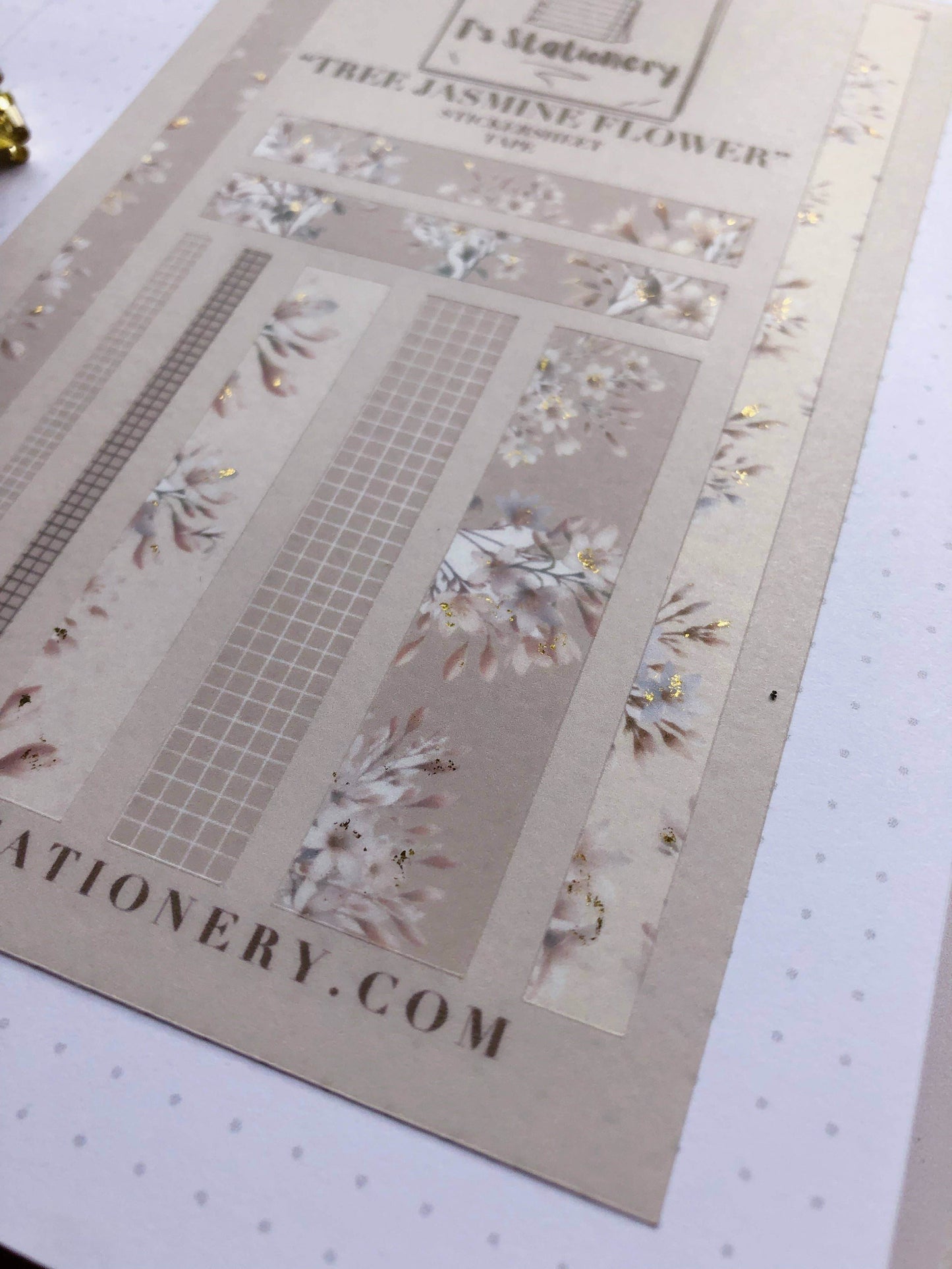 T's Stationery - Stickertape „Tree Jasmine Flower” (WASHI) - The Dreamer's Bookshop.