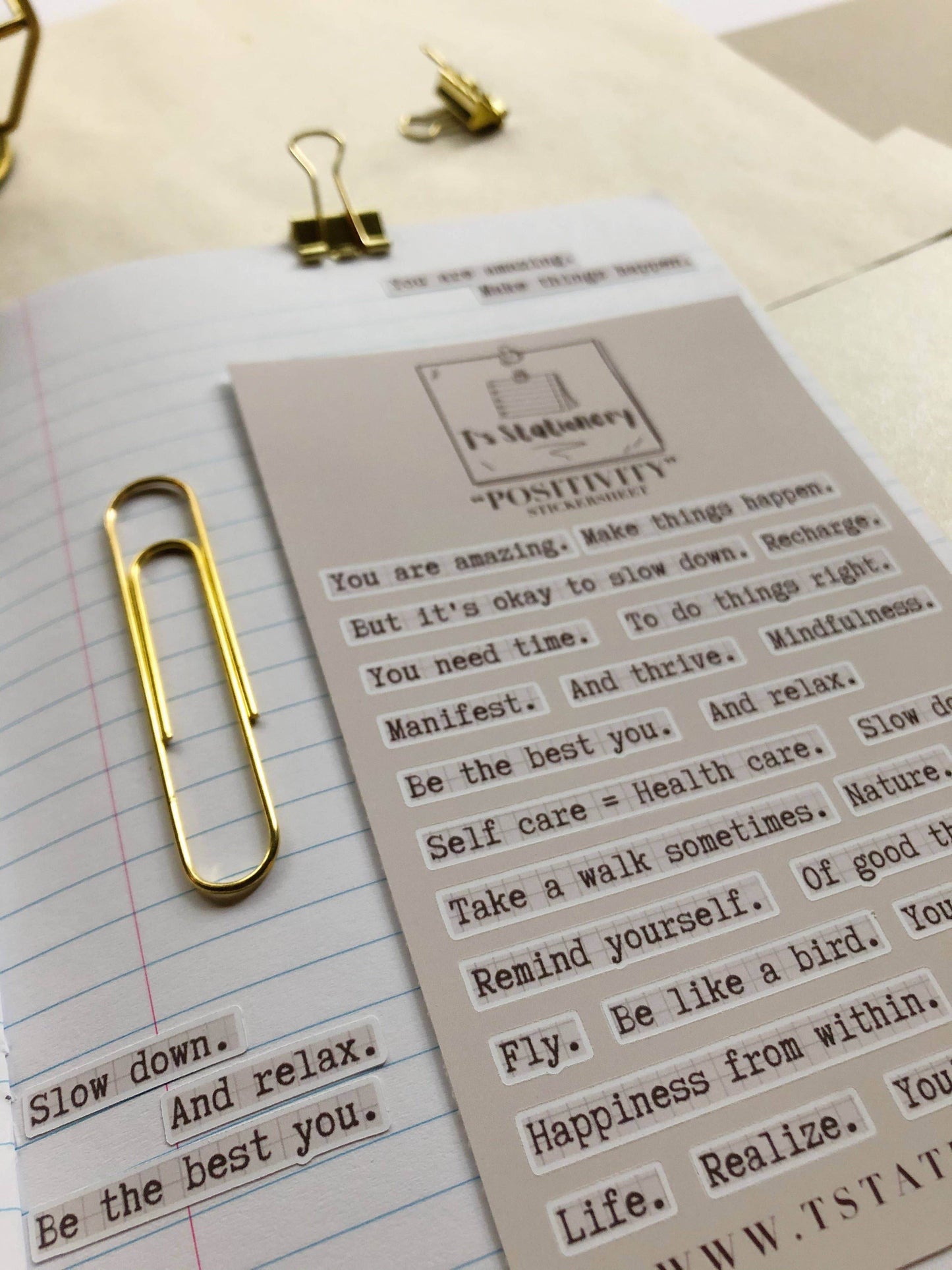 T's Stationery - Positieve stickers - The Dreamer's Bookshop.