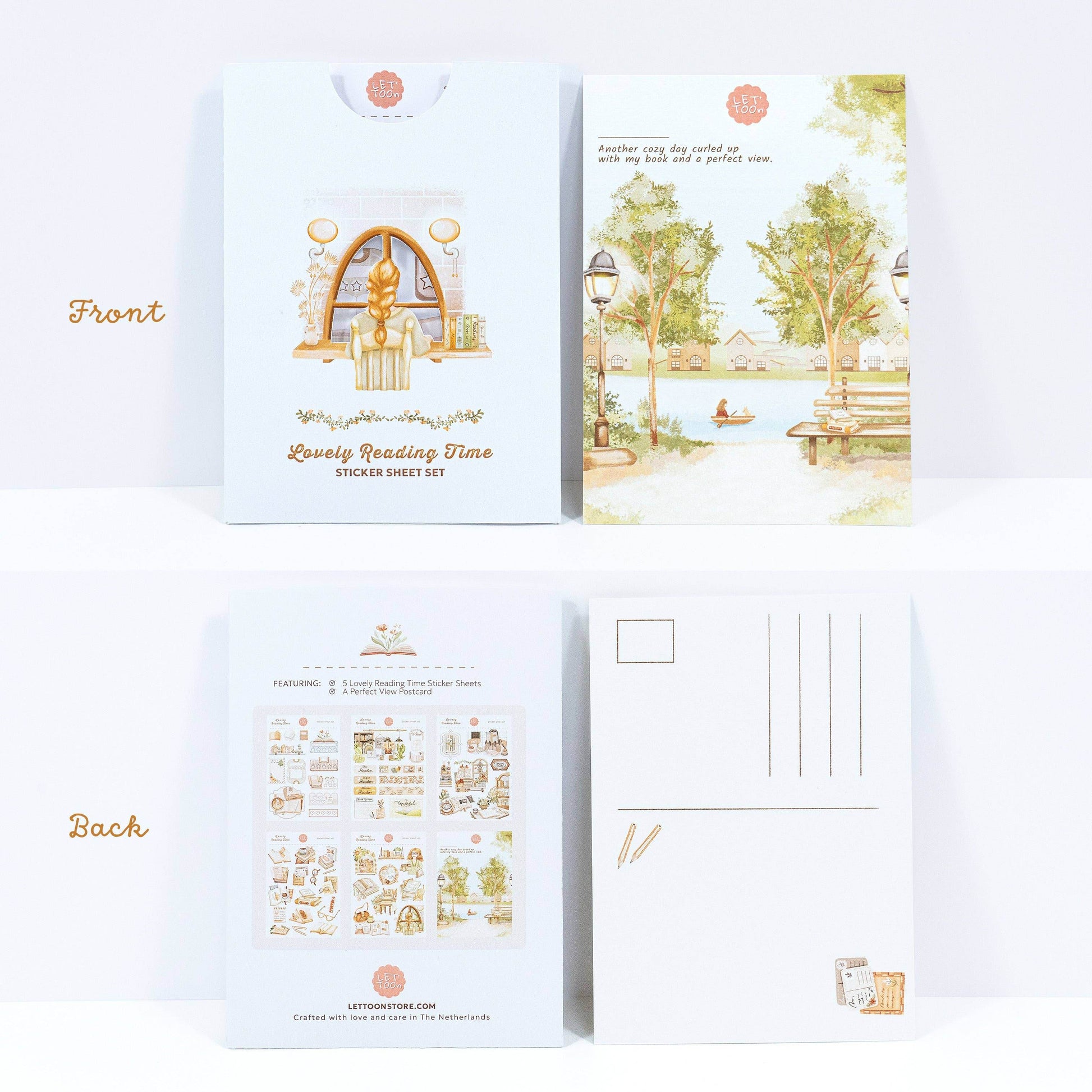 LETTOOn - Heerlijke leestijd - Stickerset - The Dreamer's Bookshop.